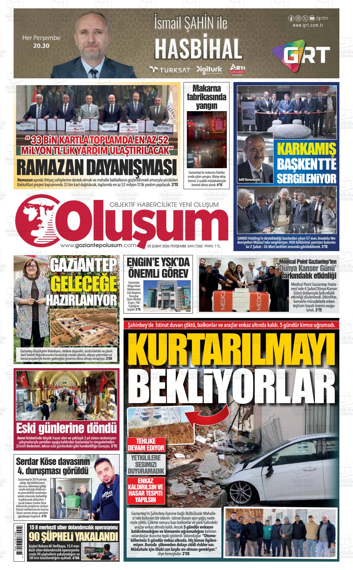 Gaziantep Olusum 05.02.2026