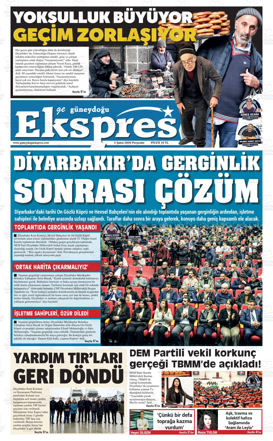 Diyarbakir Geguneydoguekspres 05.02.2026