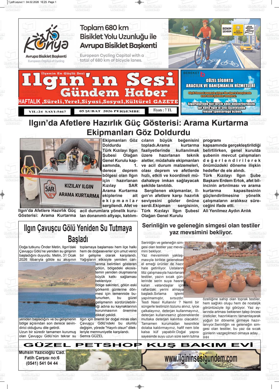 Konya Ilgininsesi 05.02.2026