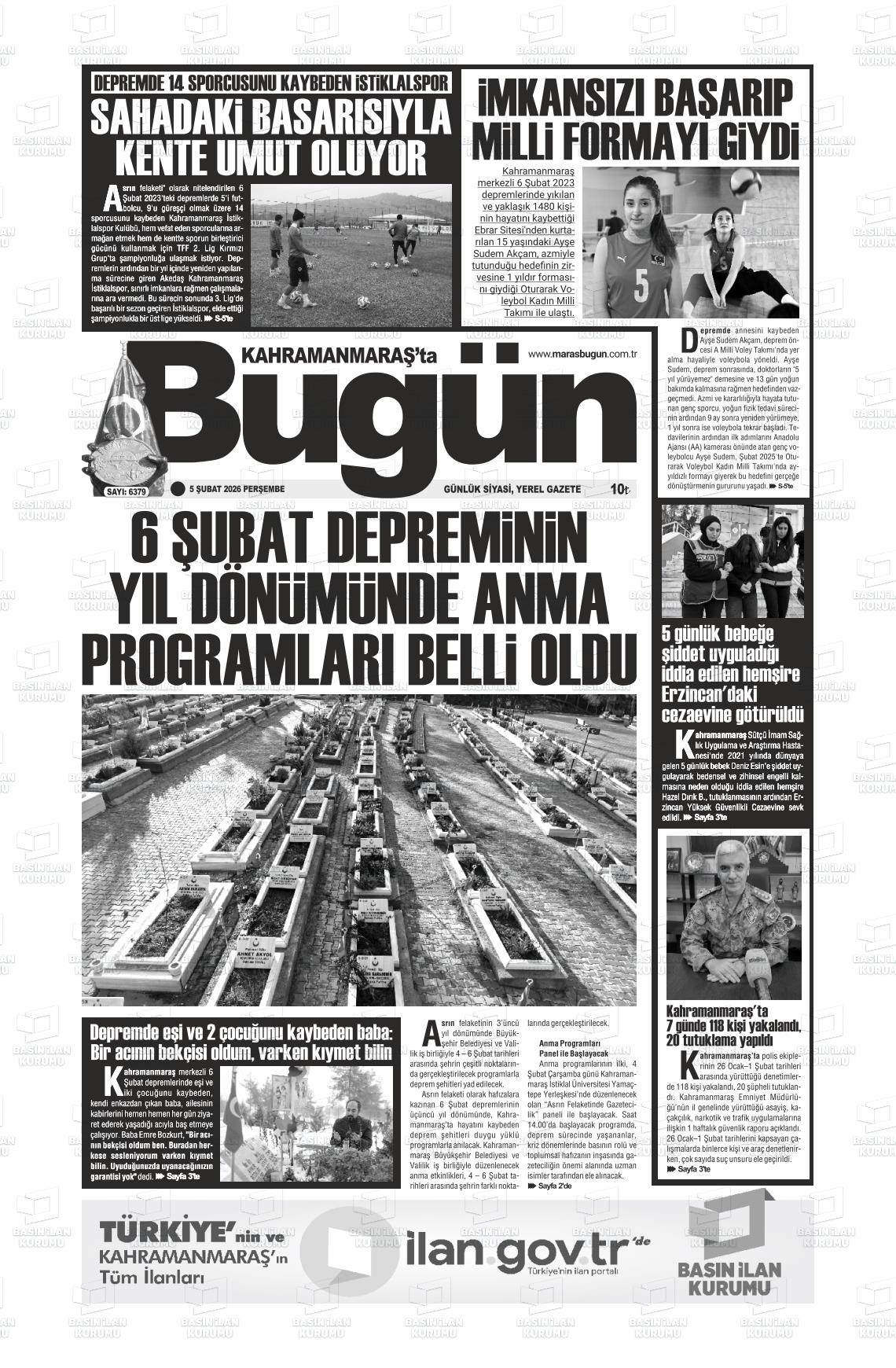 Kahramanmaras Tabugun 05.02.2026