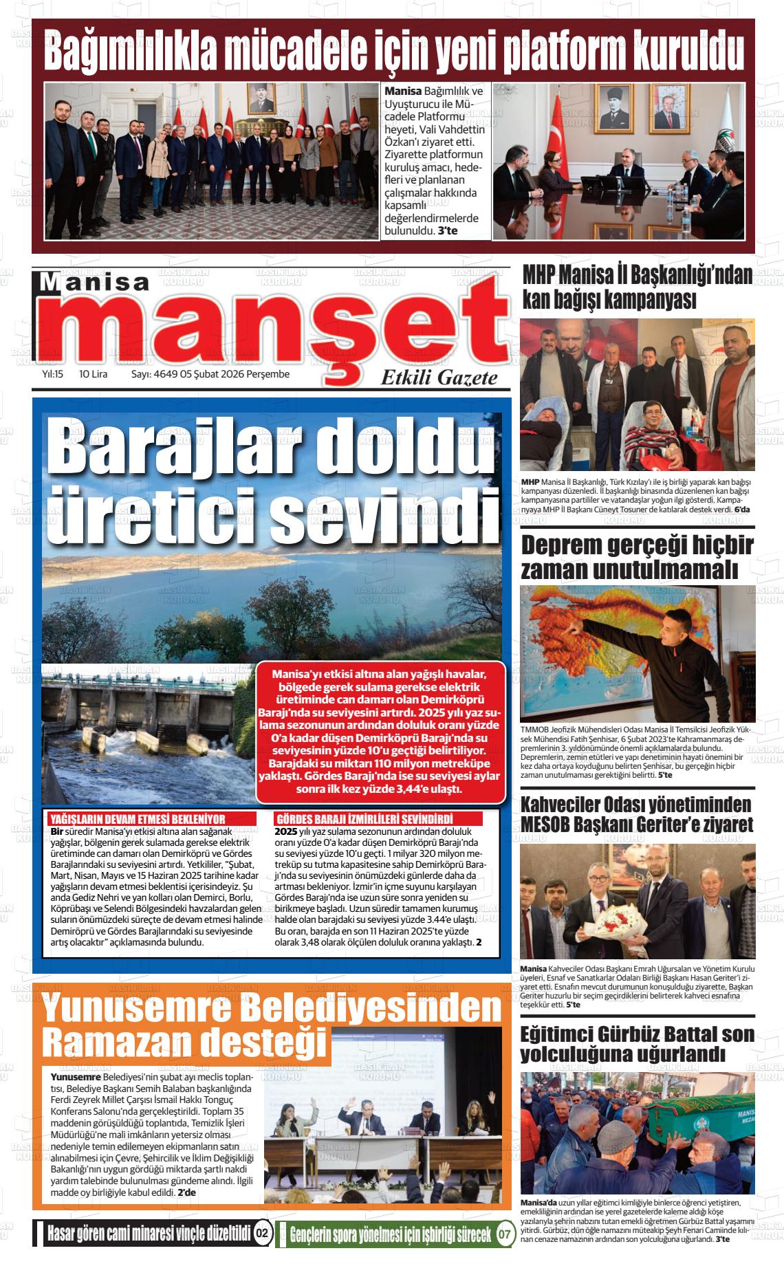 Manisa Manset 05.02.2026