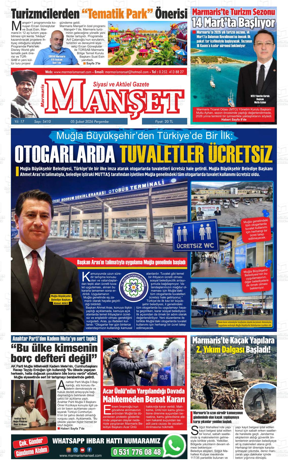 Mugla Manset 05.02.2026