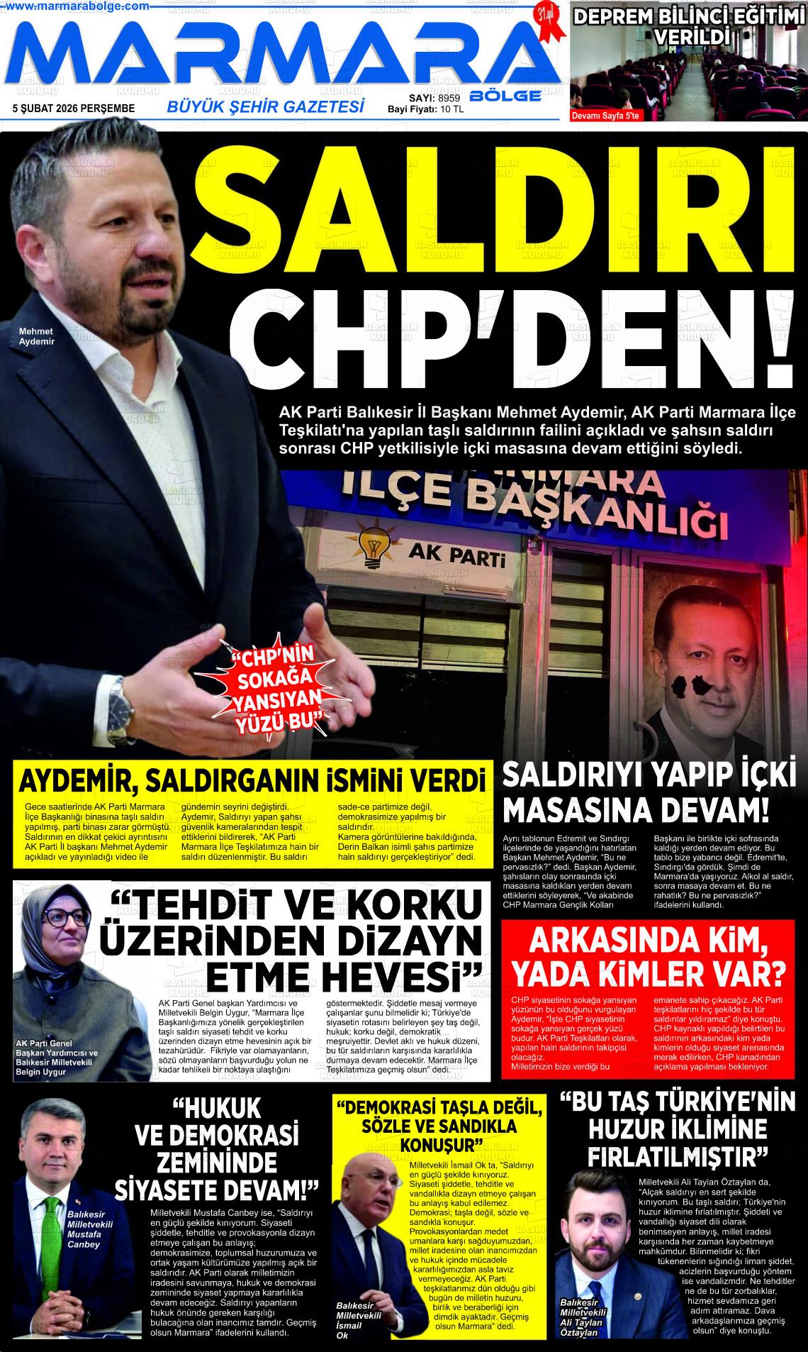 Balikesir Marmarabolge 05.02.2026