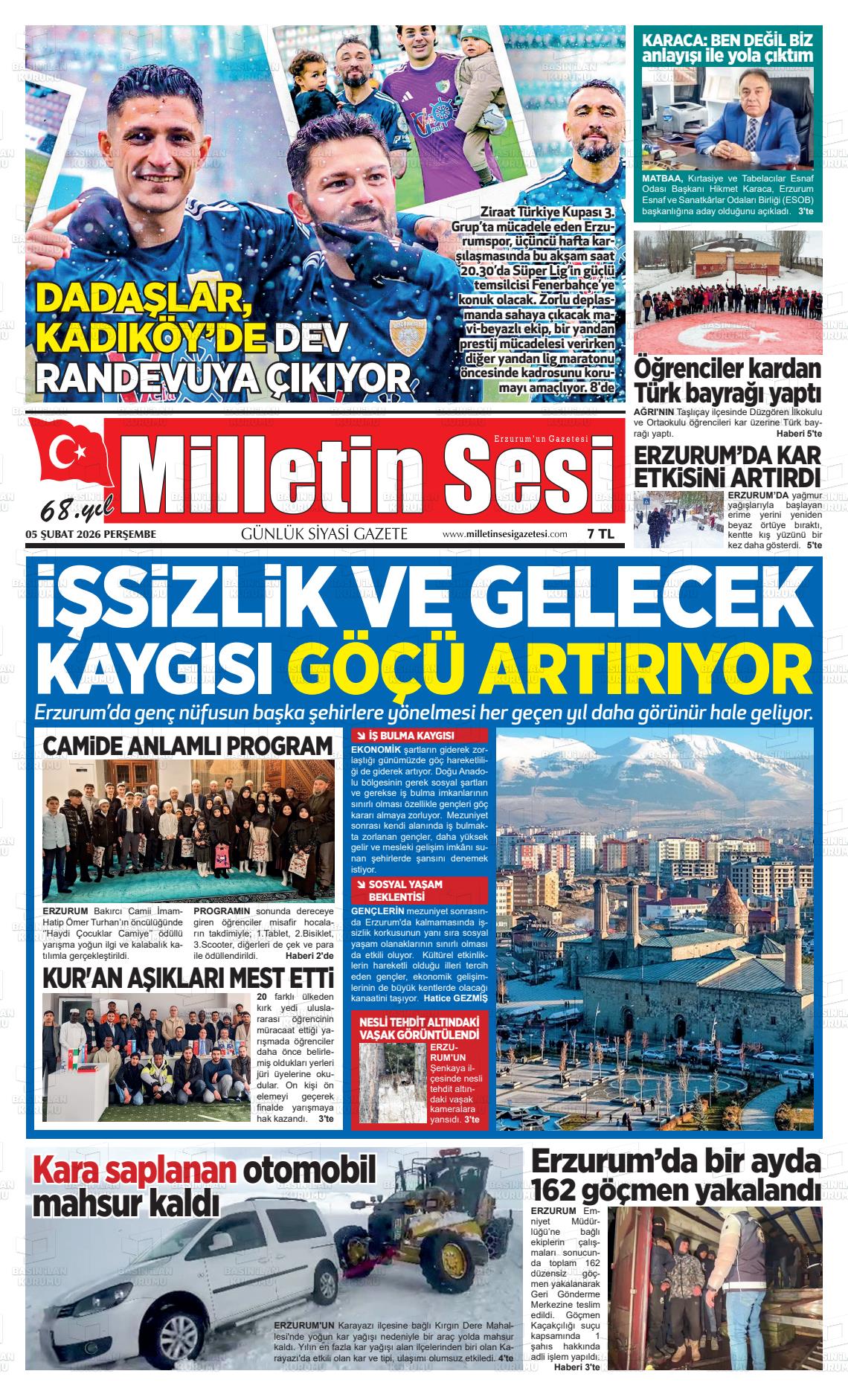 Erzurum Milletinsesi 05.02.2026