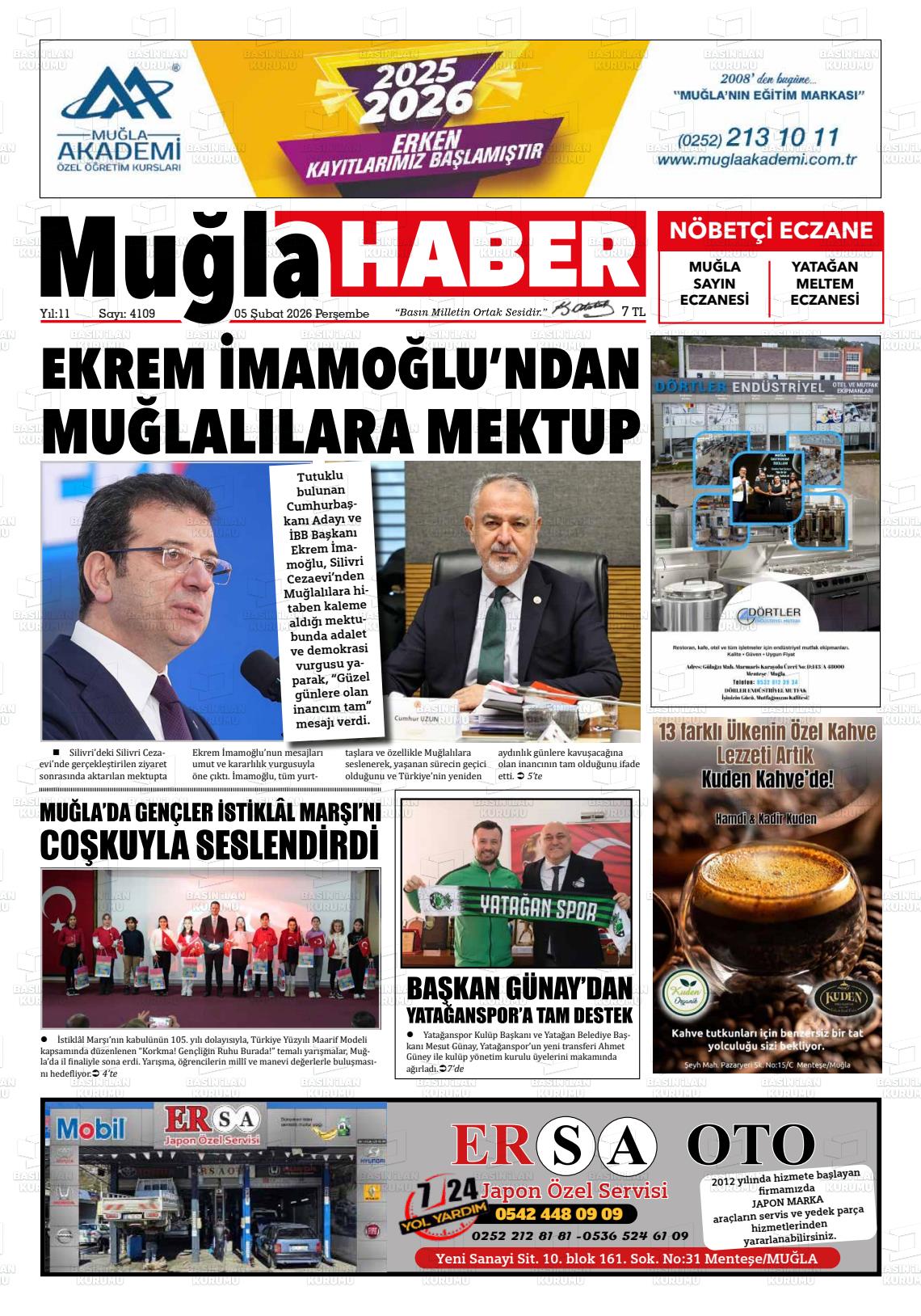 Mugla Haber 05.02.2026