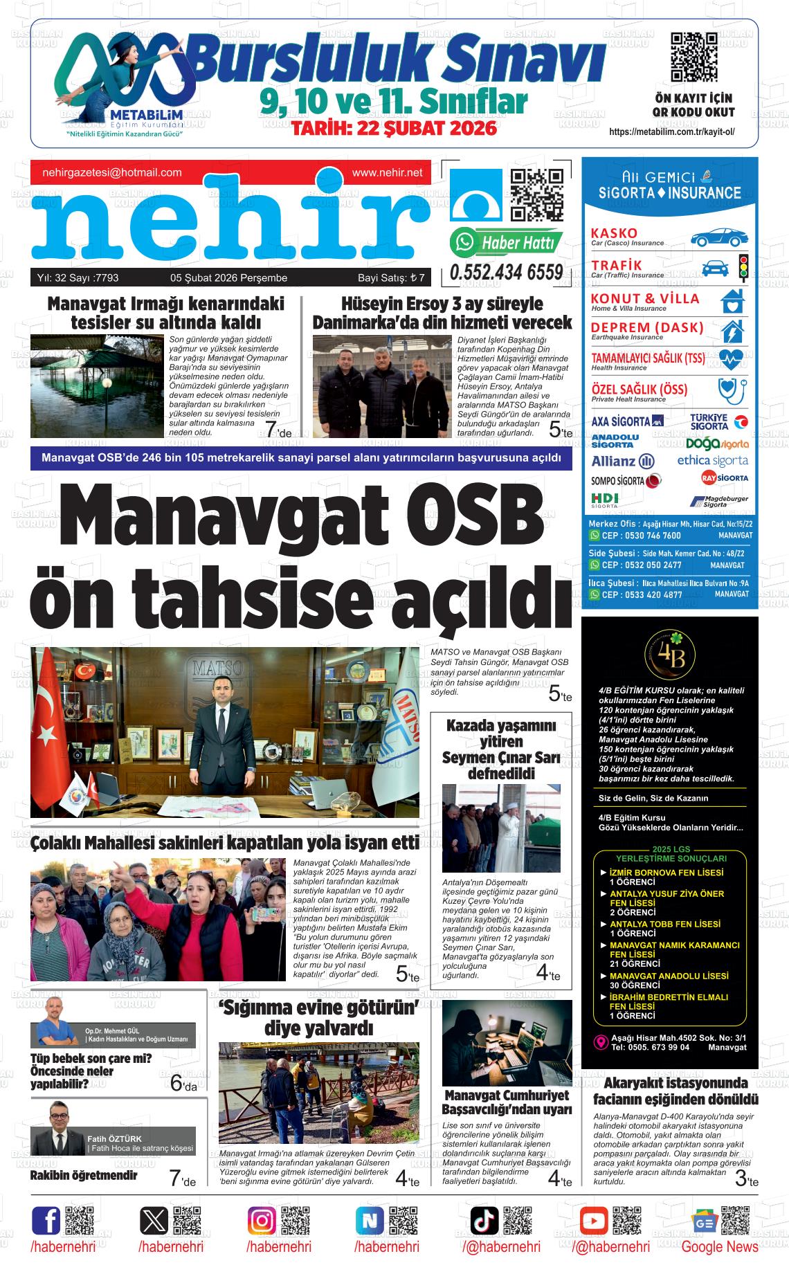 Antalya Nehir 05.02.2026