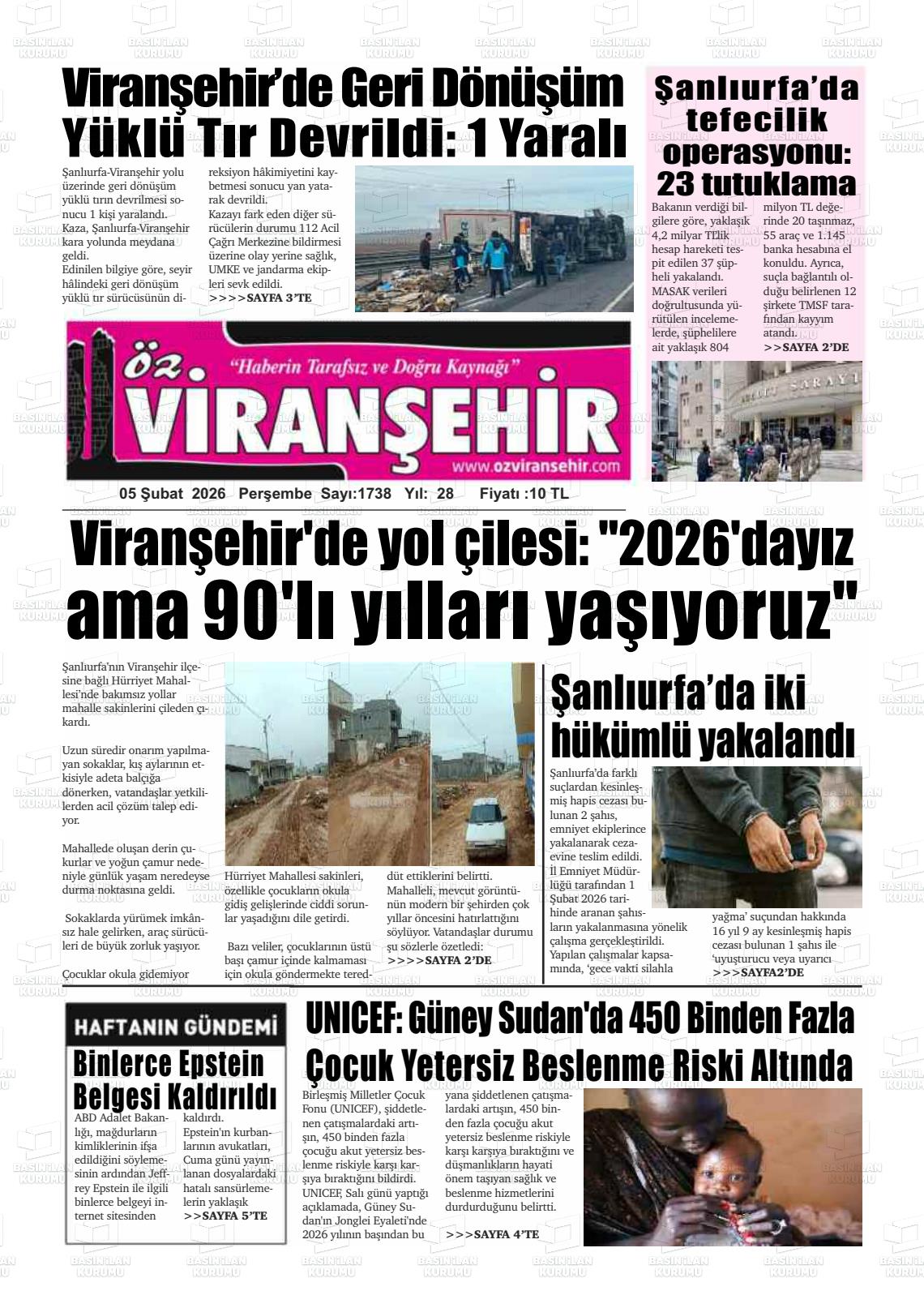 Sanliurfa Ozviransehir 05.02.2026