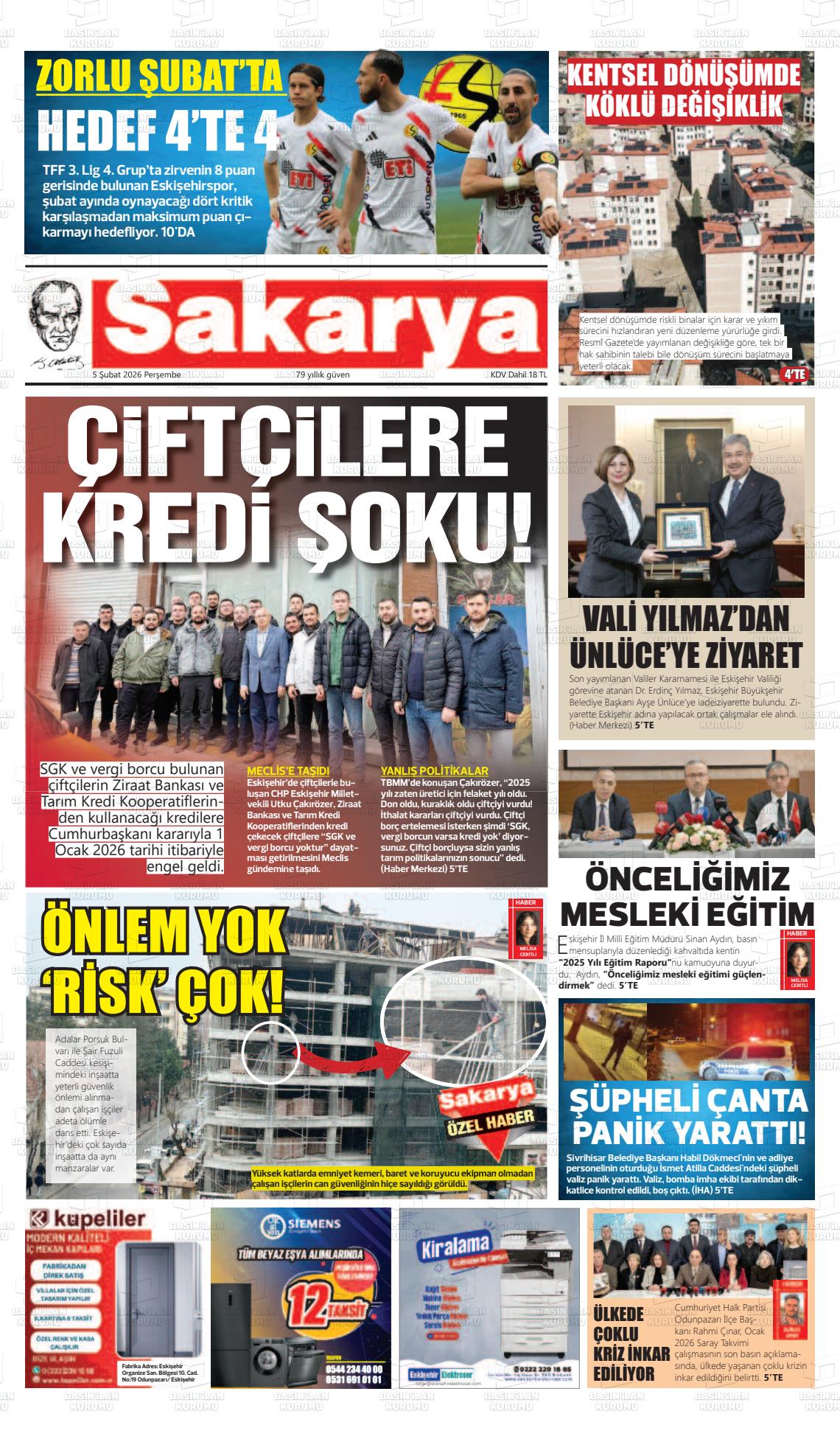 Eskisehir Sakarya 05.02.2026