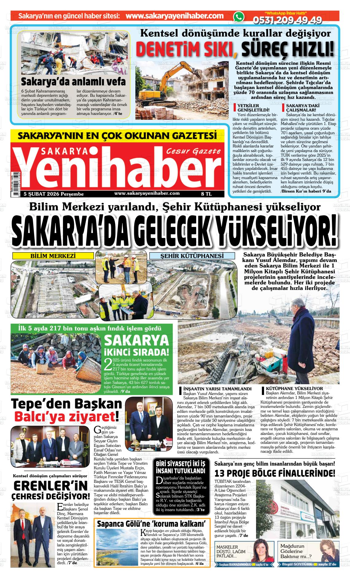 Sakarya Yenihaber 05.02.2026
