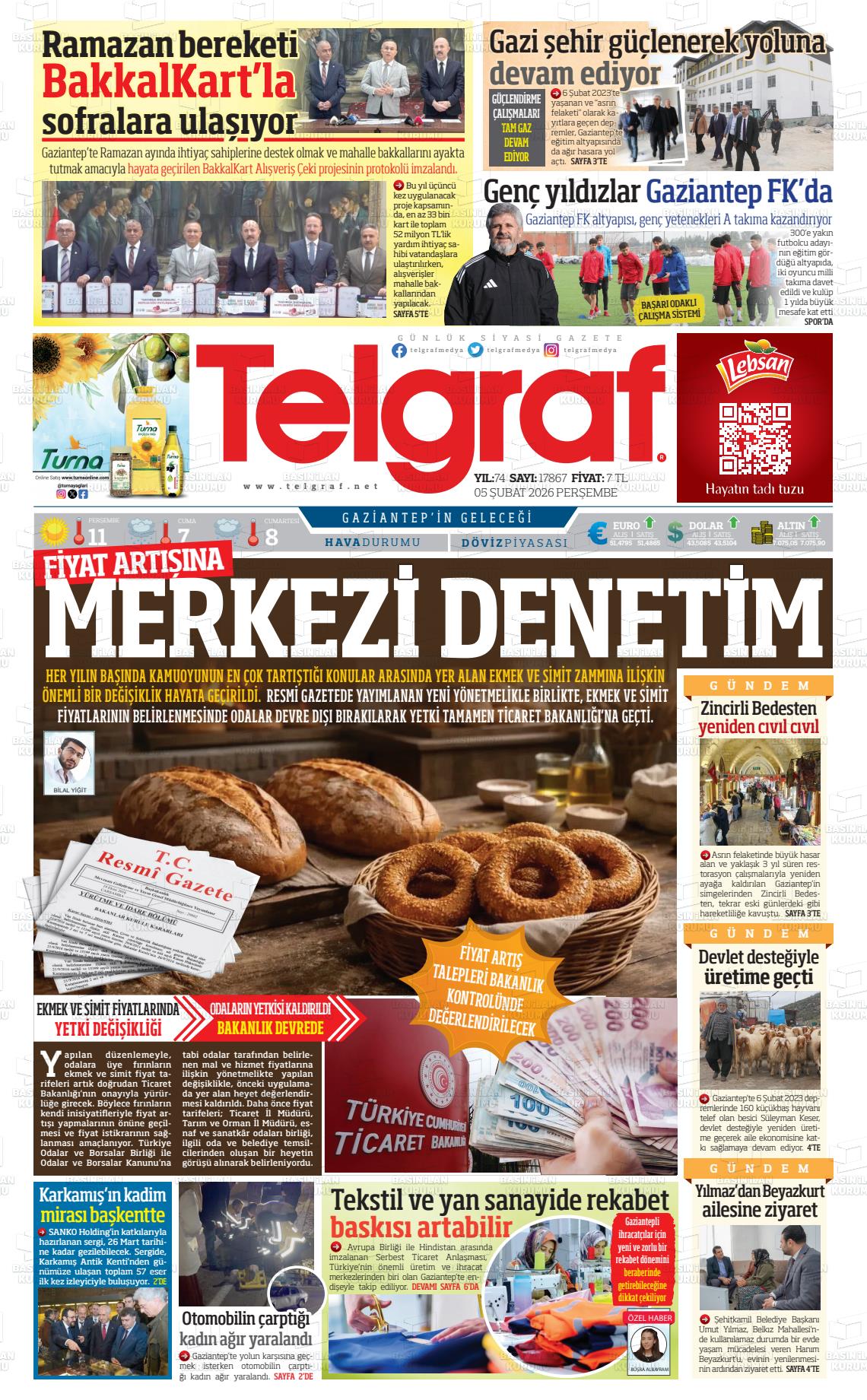 Gaziantep Telgraf 05.02.2026