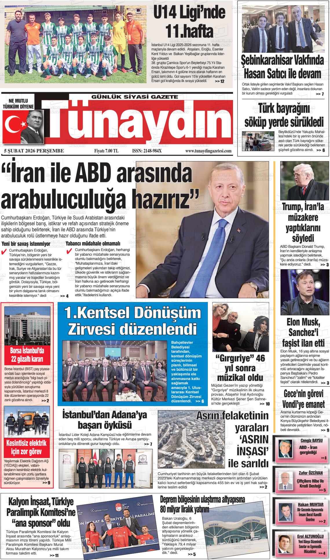 Istanbul Tunaydin 05.02.2026