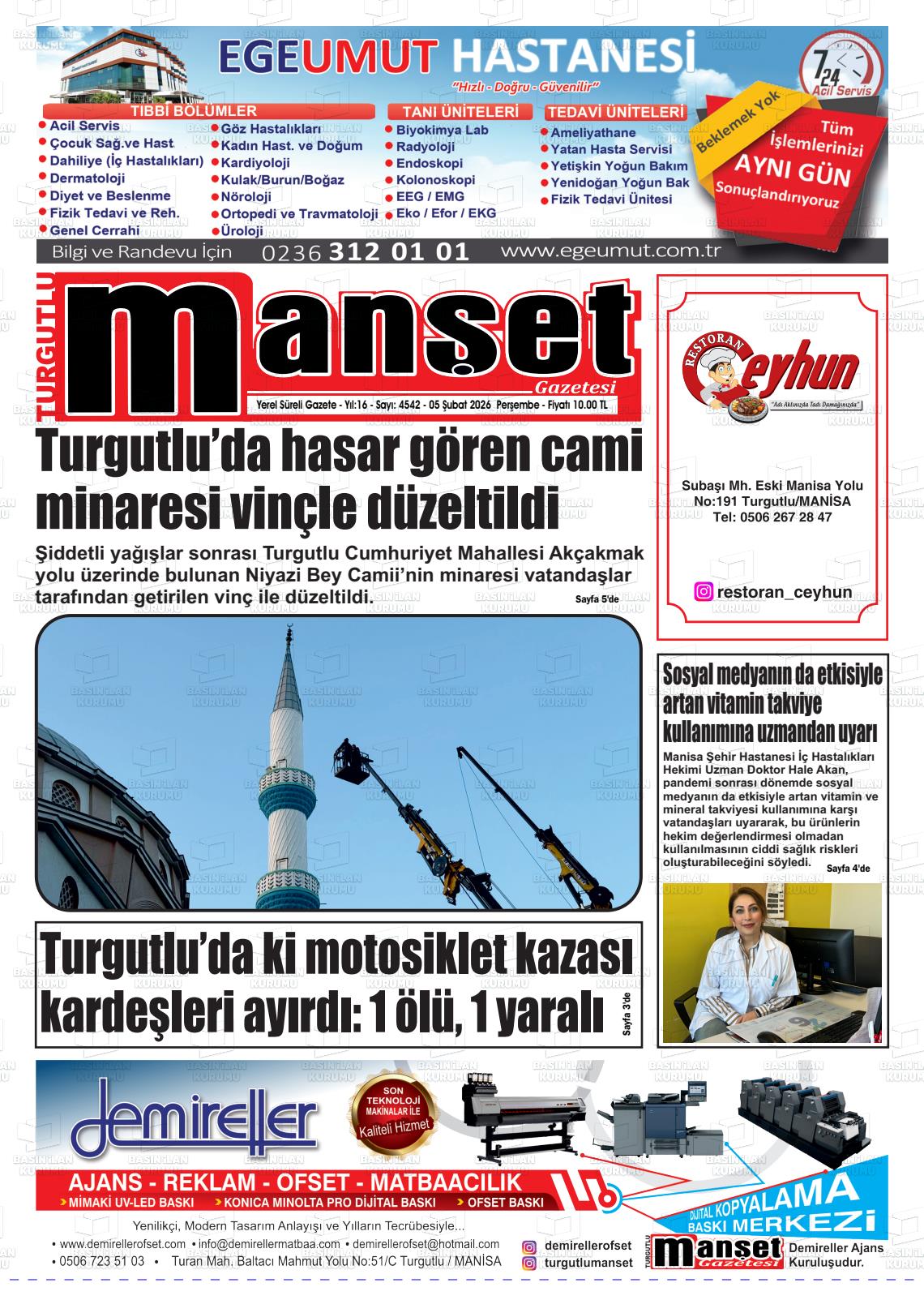 Manisa Turgutlumanset 05.02.2026