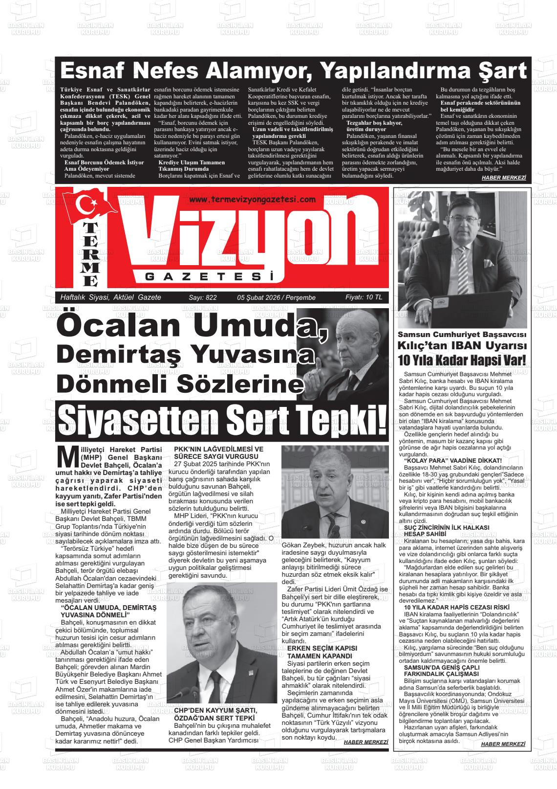 Samsun Vizyonterme 05.02.2026