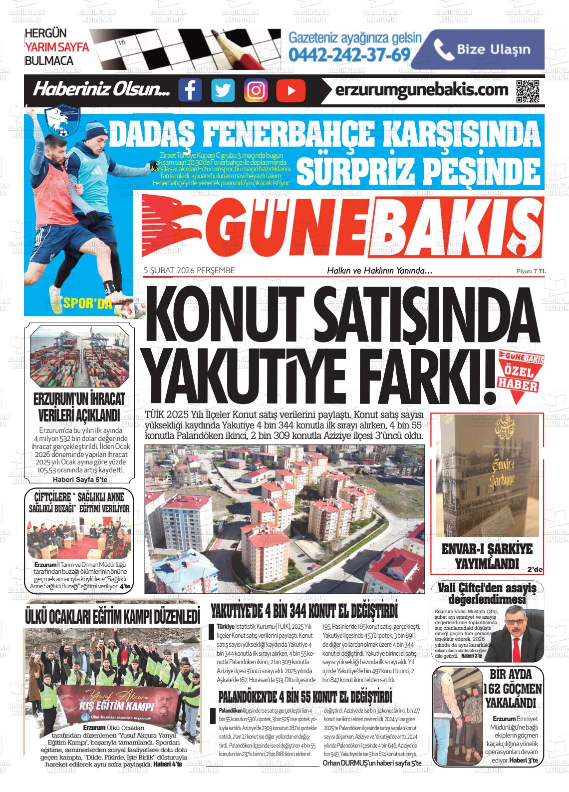 Erzurum Yenikusak 05.02.2026