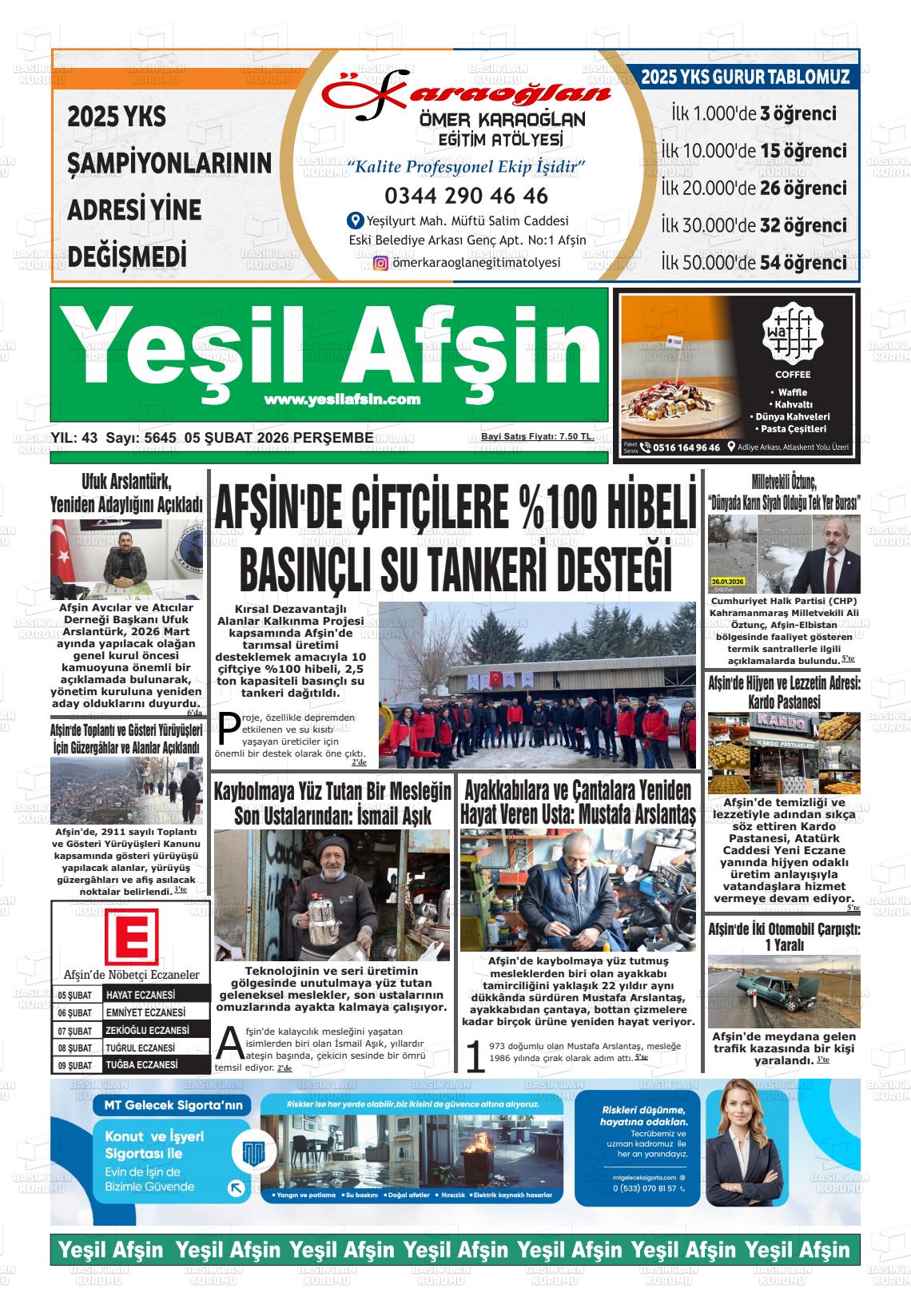 Kahramanmaras Yesilafsin 05.02.2026