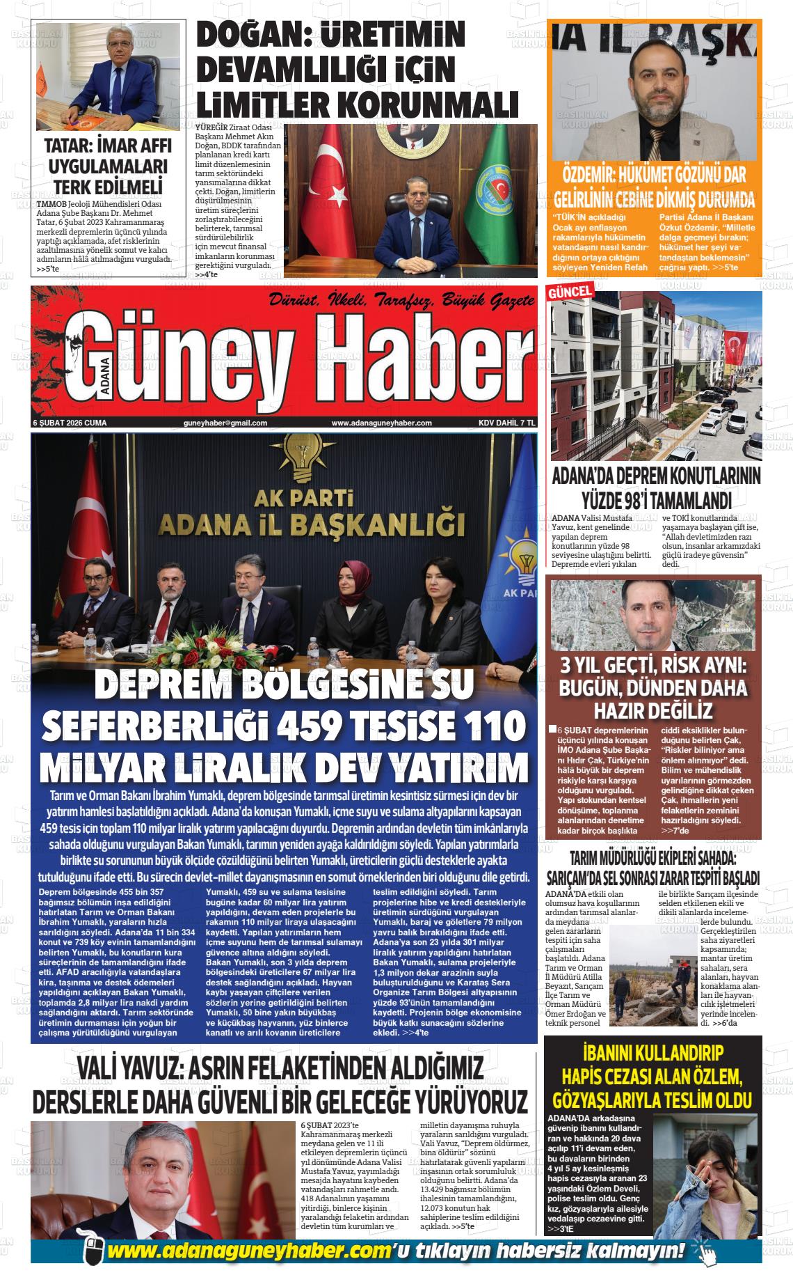Adana Guneyhaber 06.02.2026