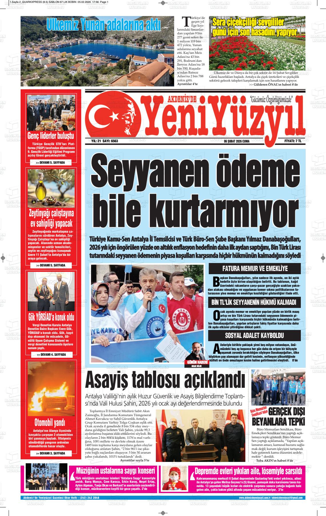 Antalya Akdenizdeyeniyuzyil 06.02.2026