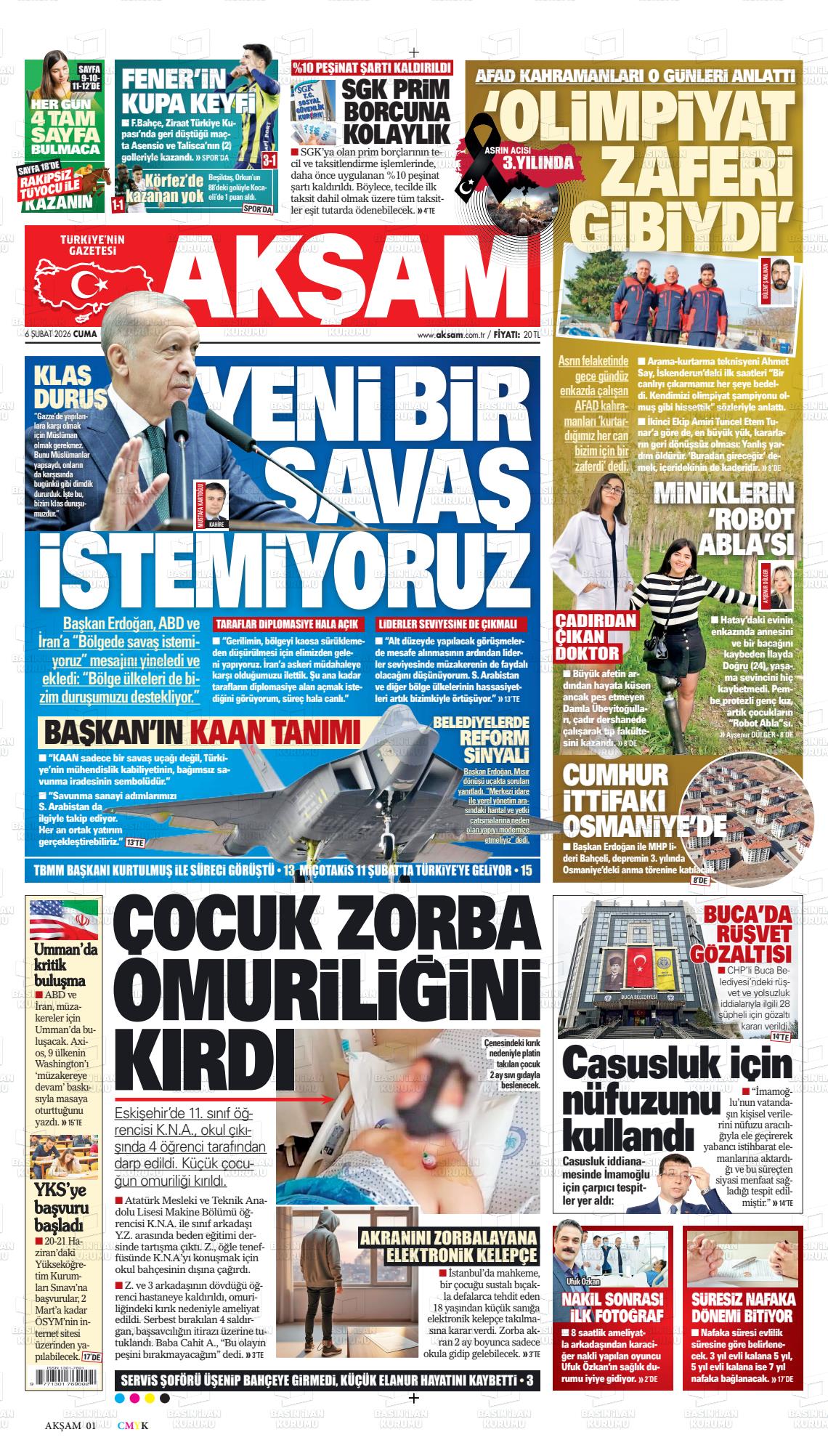 Akşam Gazetesi 06.02.2026