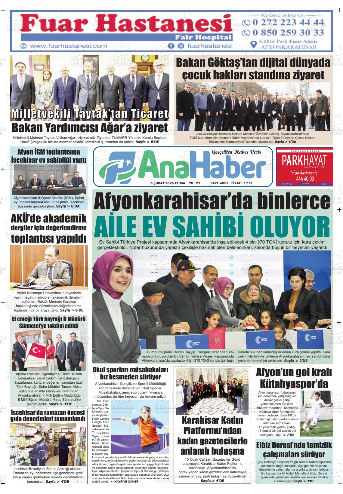 Afyonkarahisar Anahaber 06.02.2026