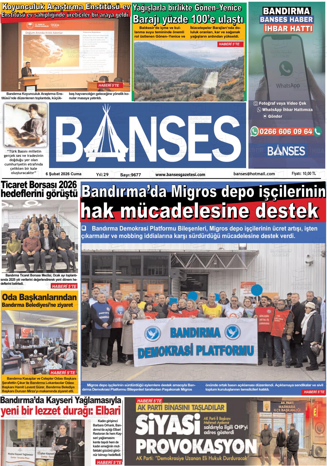Balikesir Banses 06.02.2026