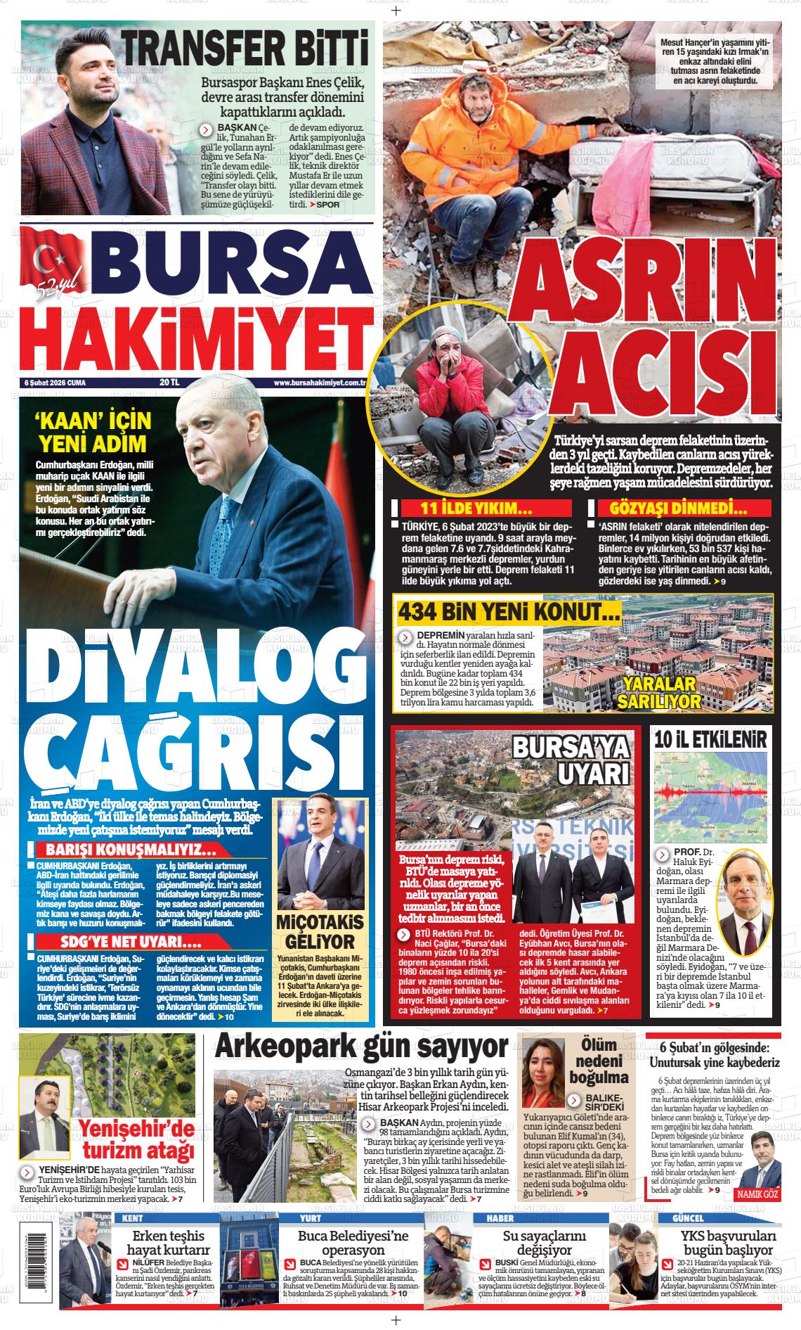 Bursa Hakimiyet 06.02.2026