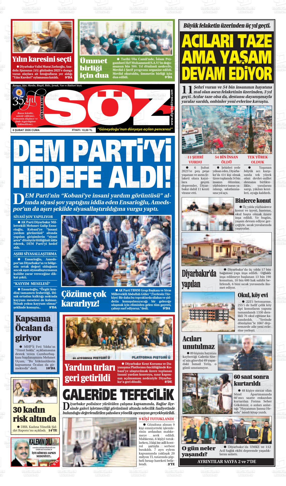 Diyarbakir Soz 06.02.2026