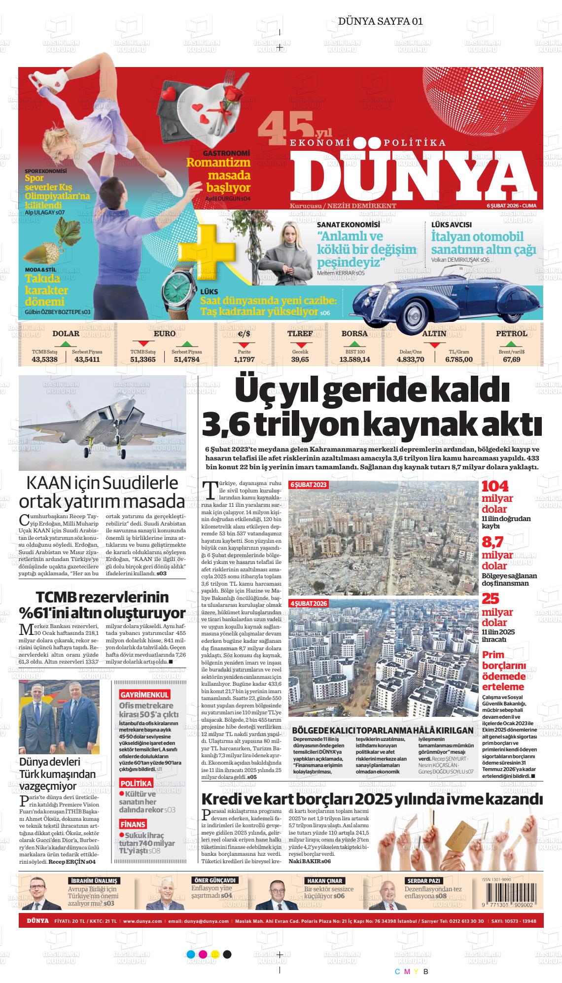 Dünya Gazetesi 06.02.2026