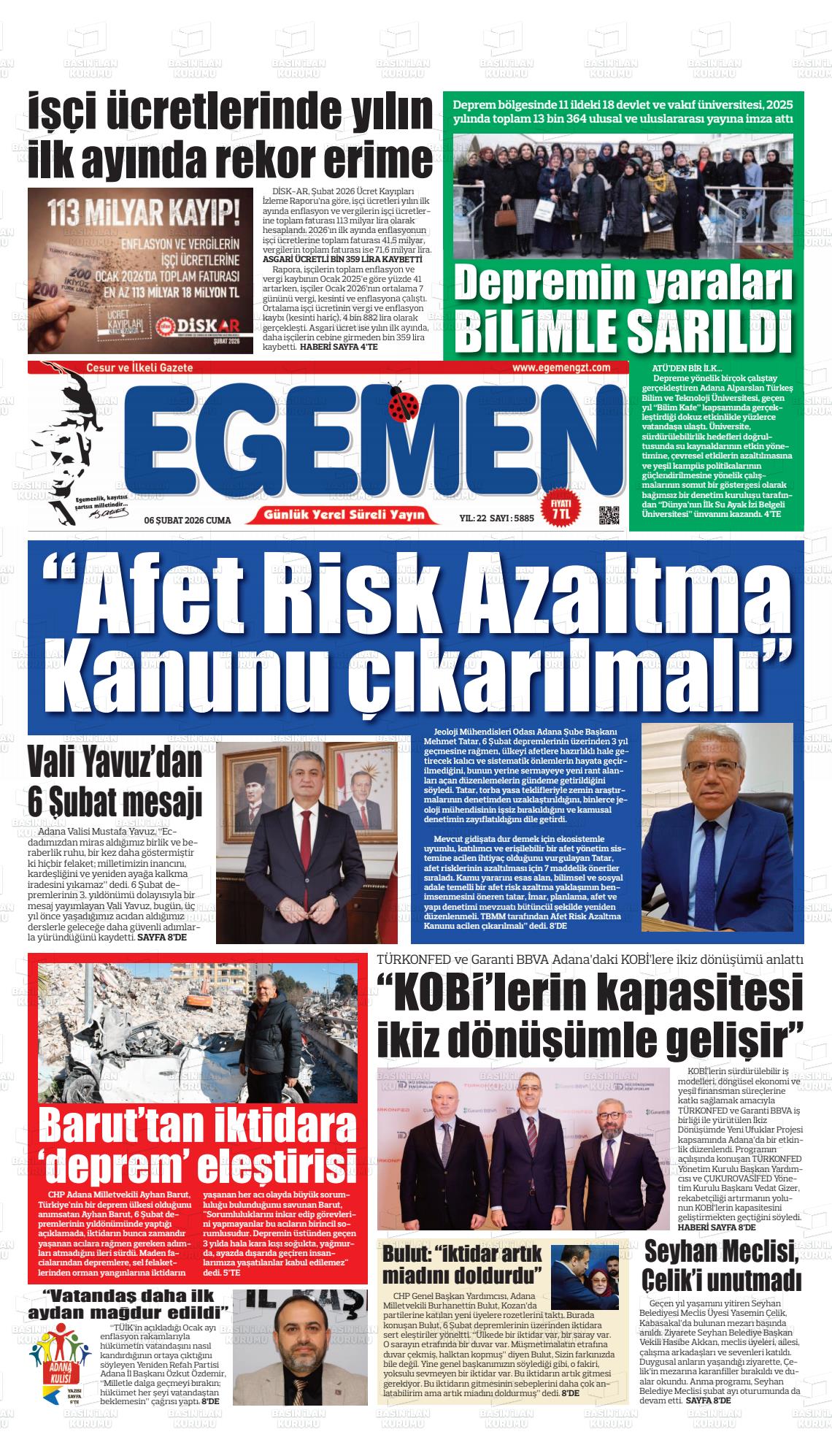 Adana Egemen 06.02.2026