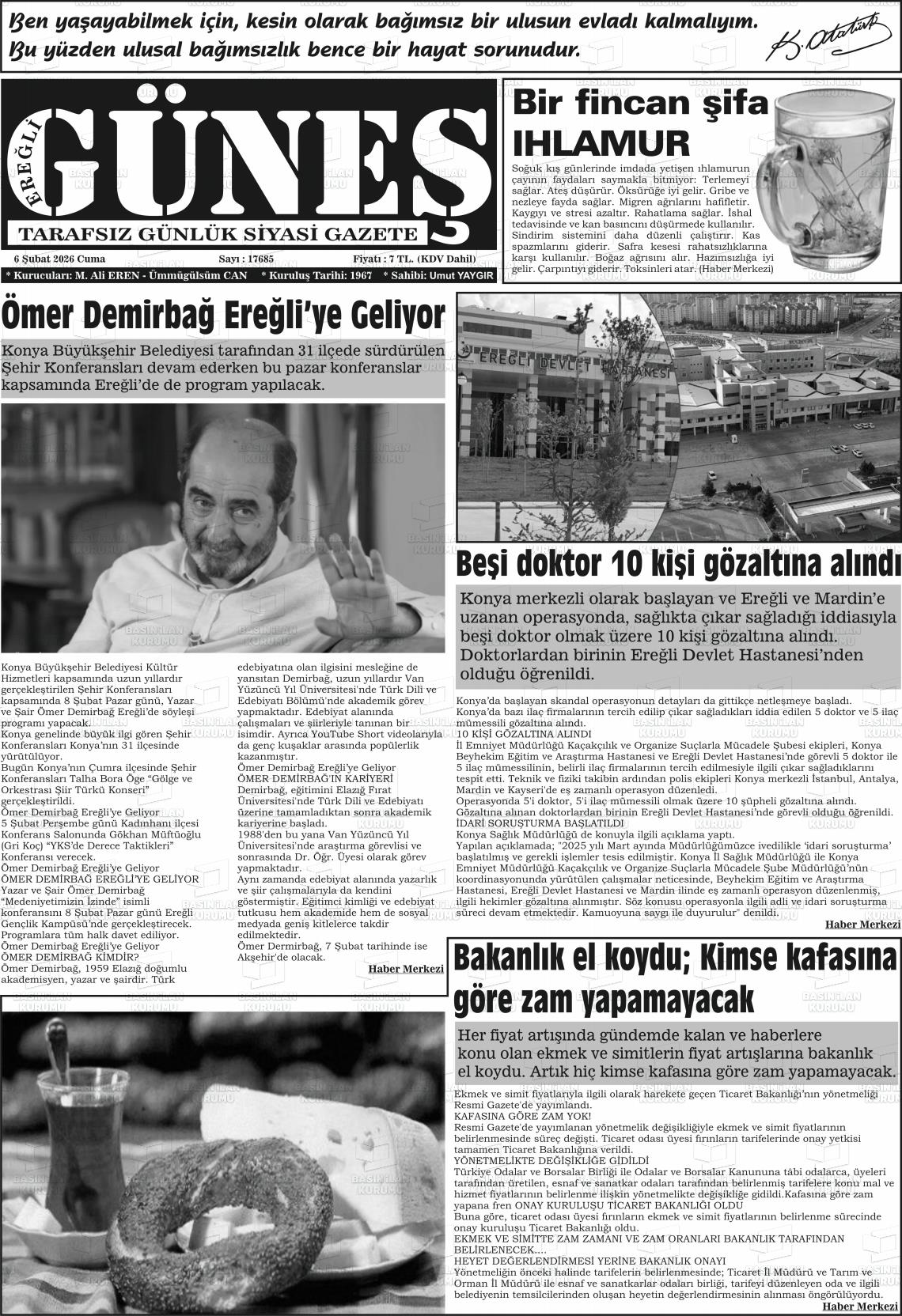 Konya Eregligunes 06.02.2026