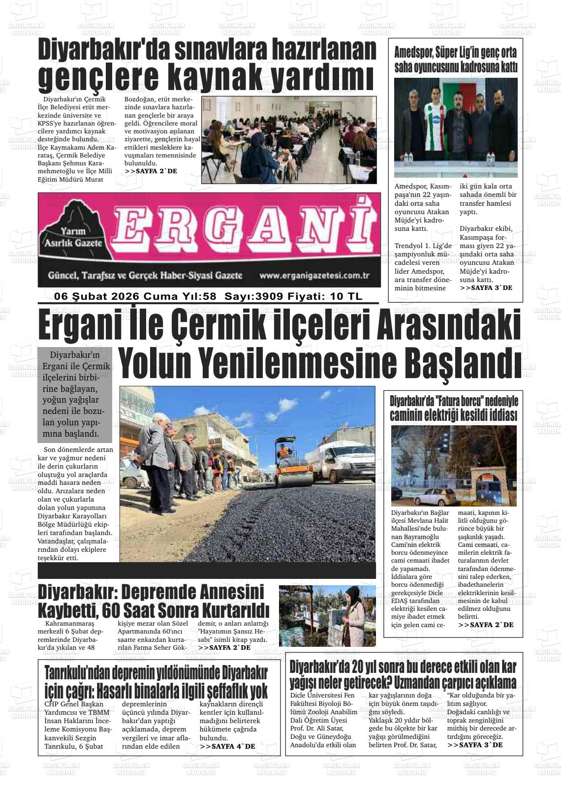 Diyarbakir Ergani 06.02.2026