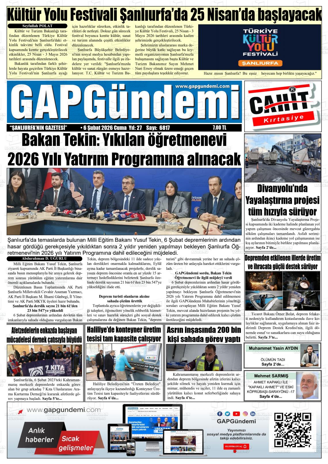 Sanliurfa Gapgundemi 06.02.2026