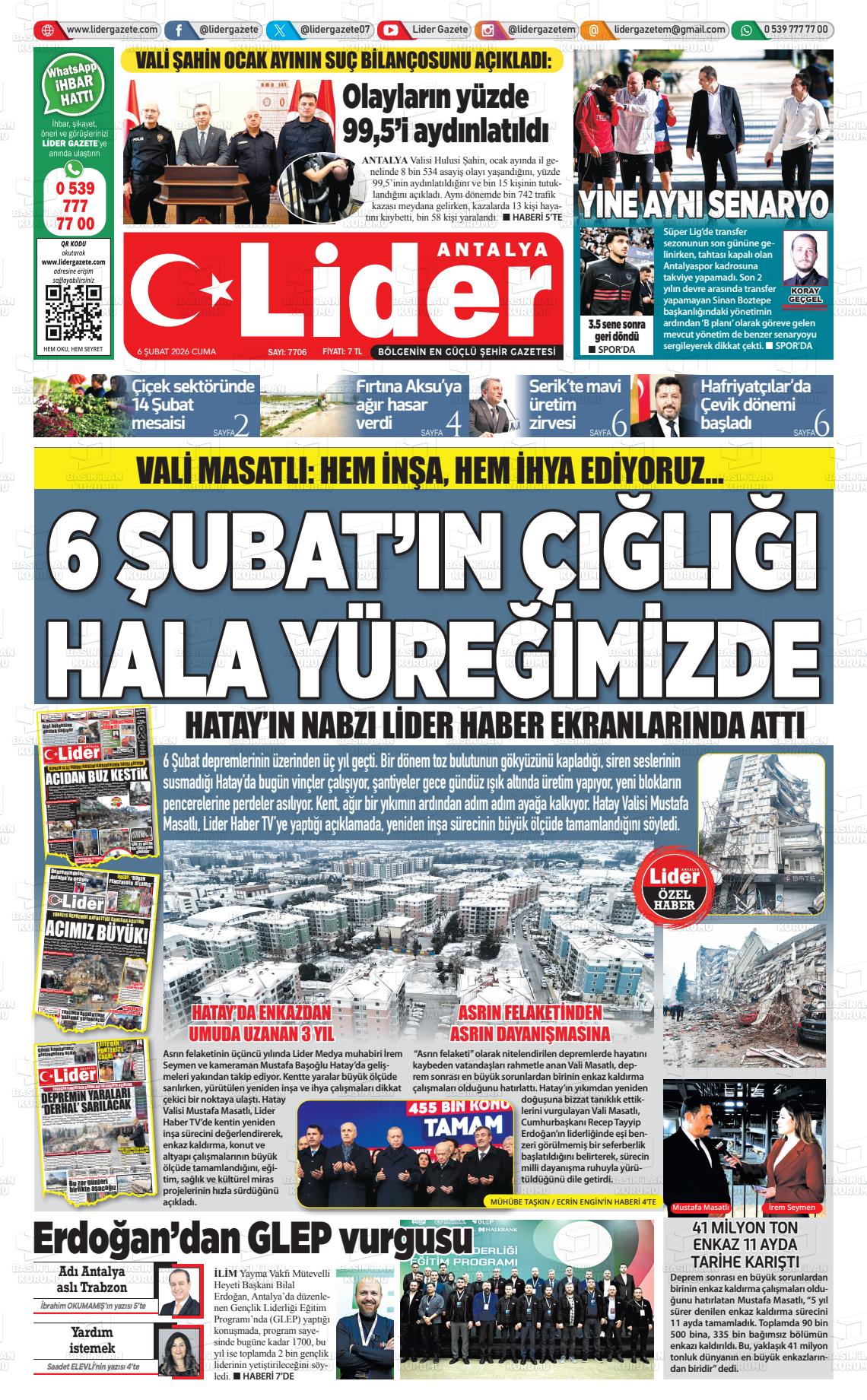 Antalya Gazetebir 06.02.2026