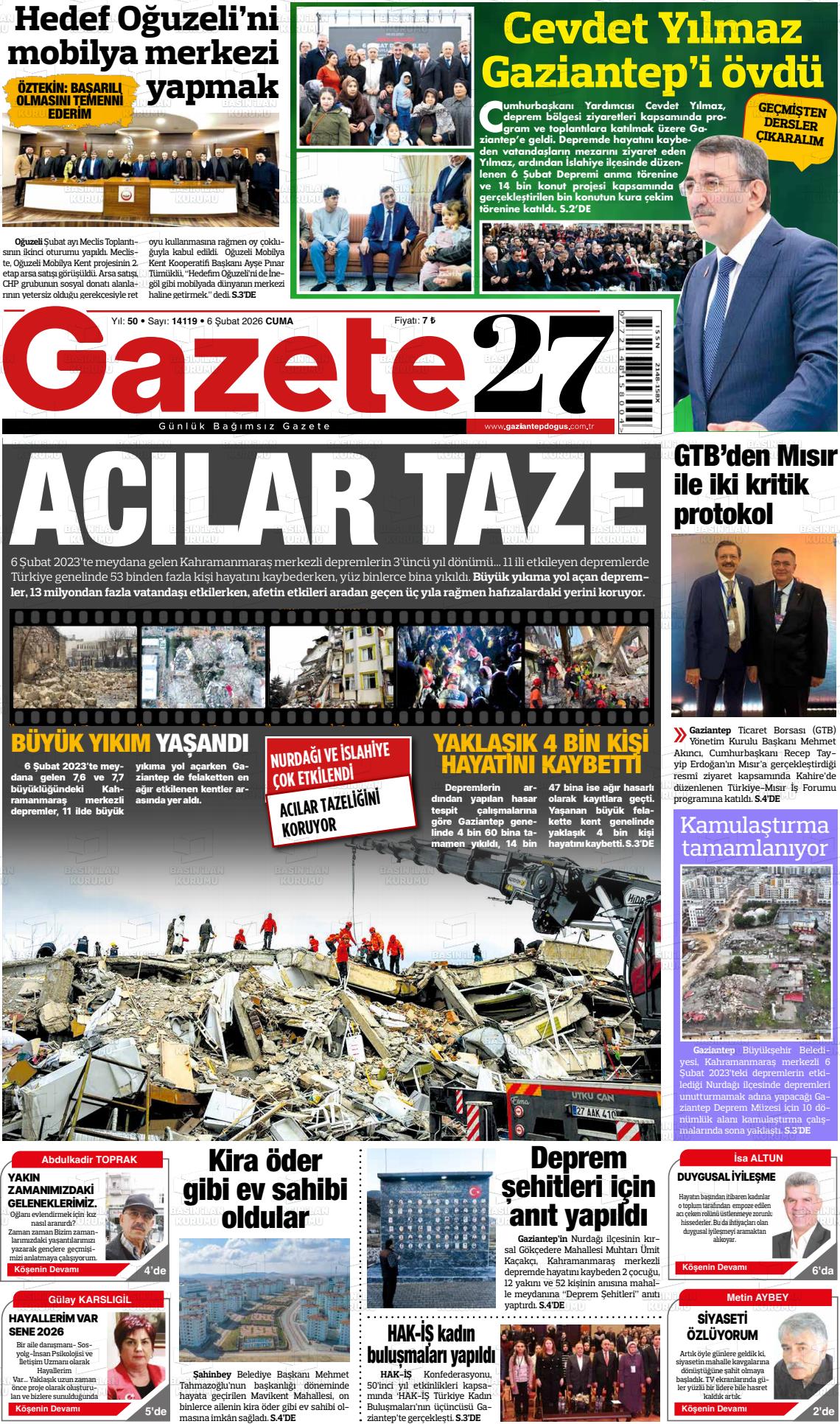 Gaziantep Dogus 06.02.2026