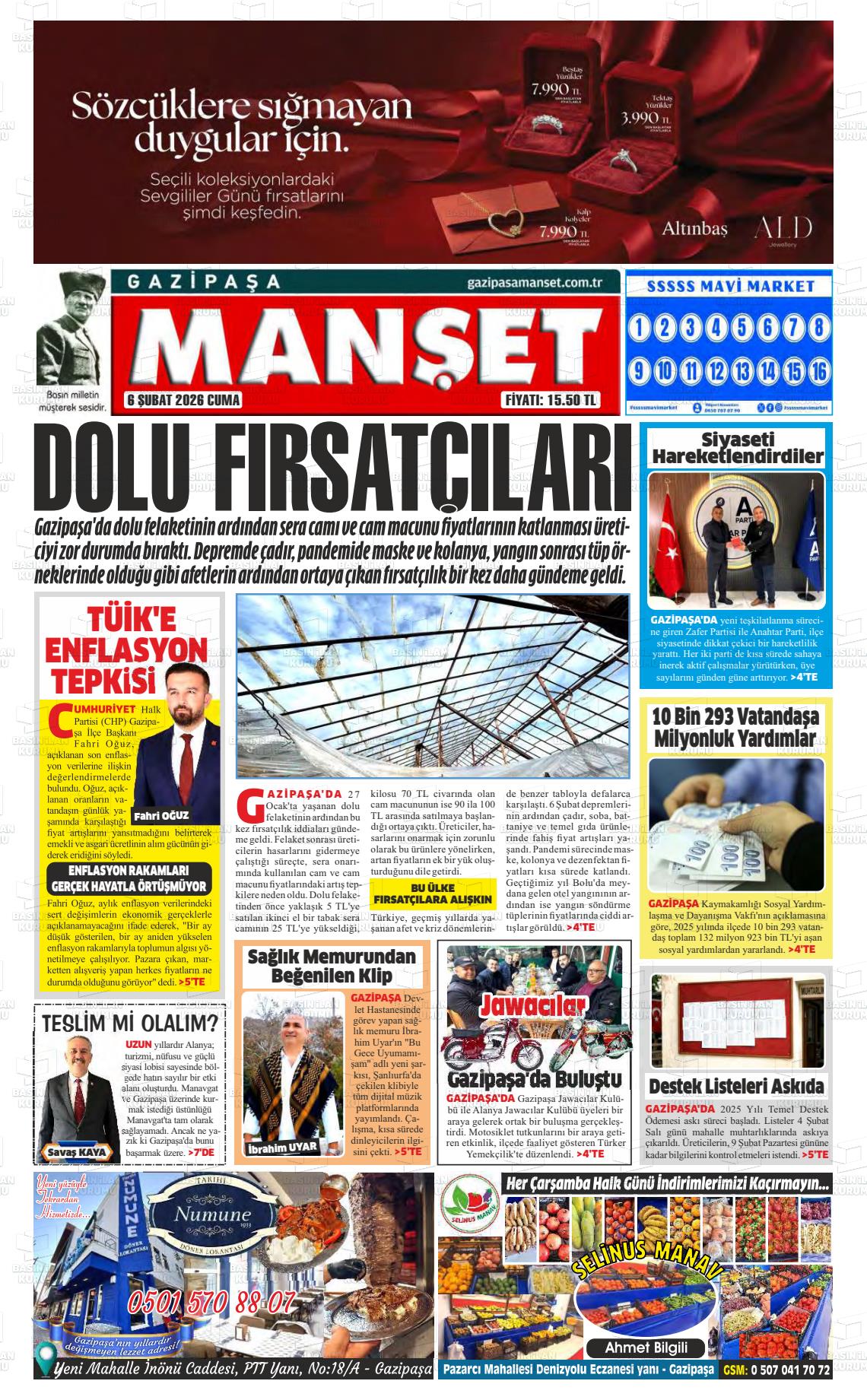 Antalya Gazipasamanset 06.02.2026