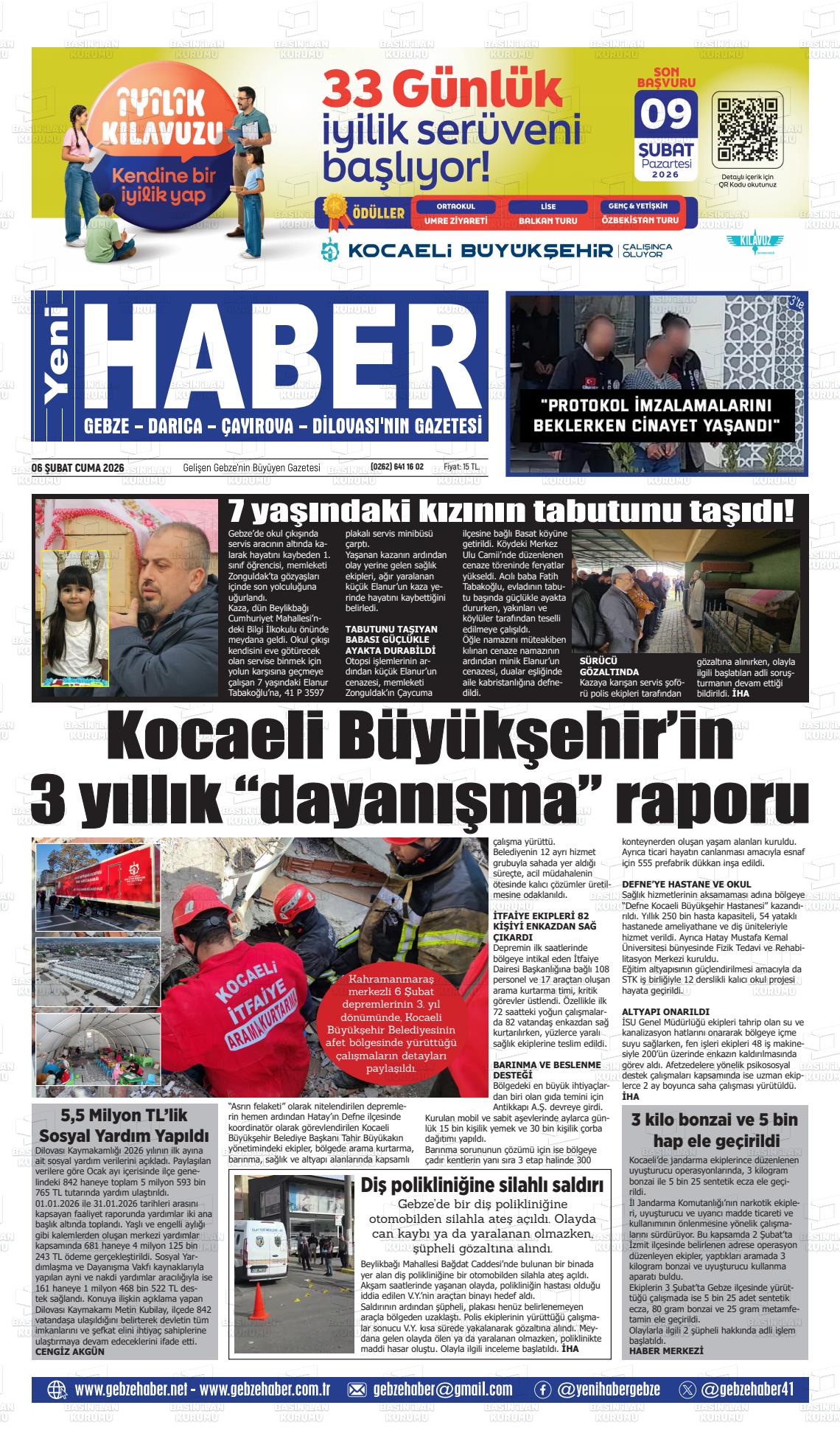 Kocaeli Gebzehaber 06.02.2026