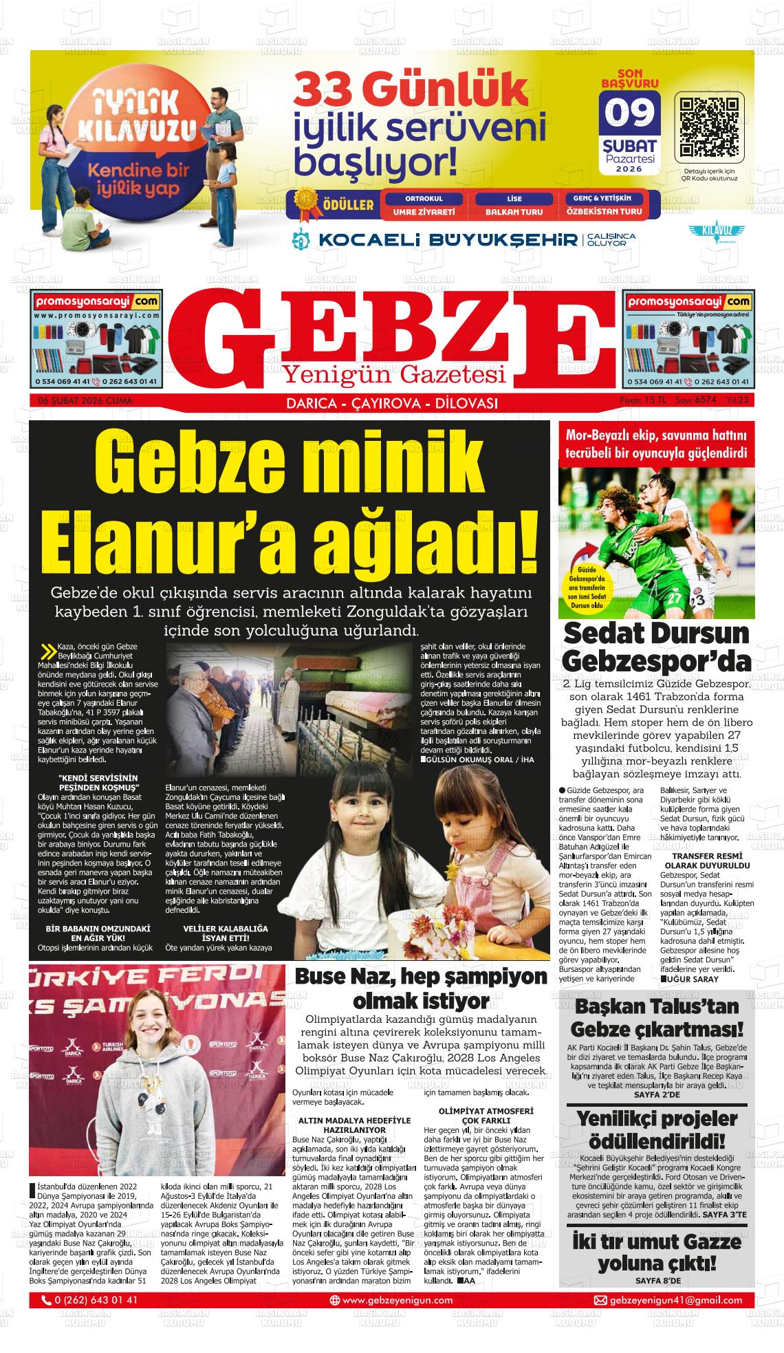 Kocaeli Gebzeyenigun 06.02.2026