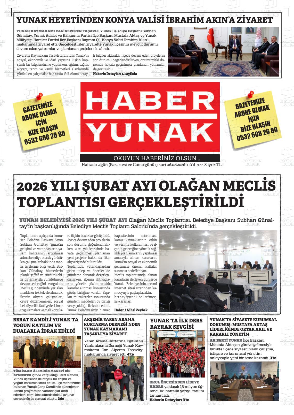 Konya Haberyunak 06.02.2026