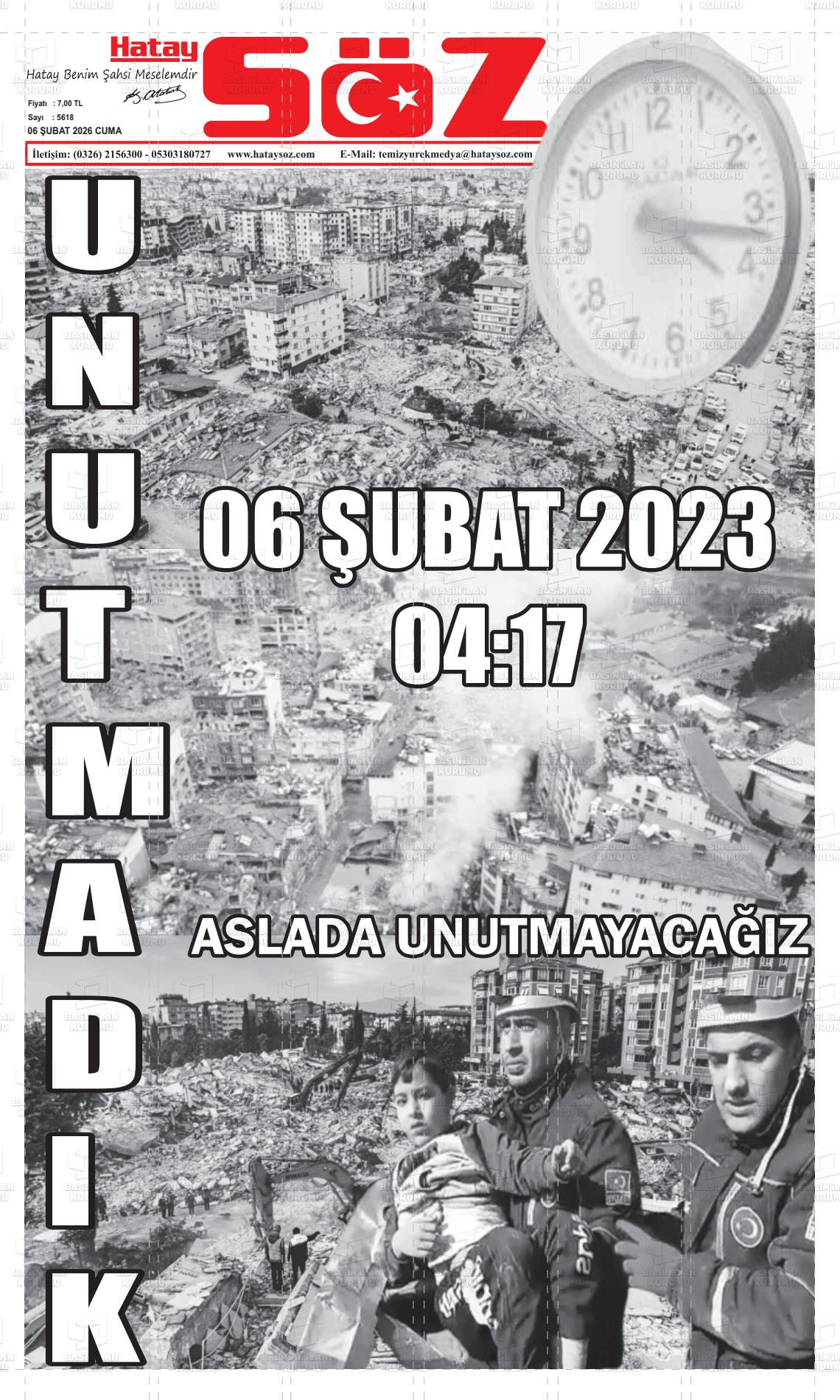 Hatay Soz 06.02.2026