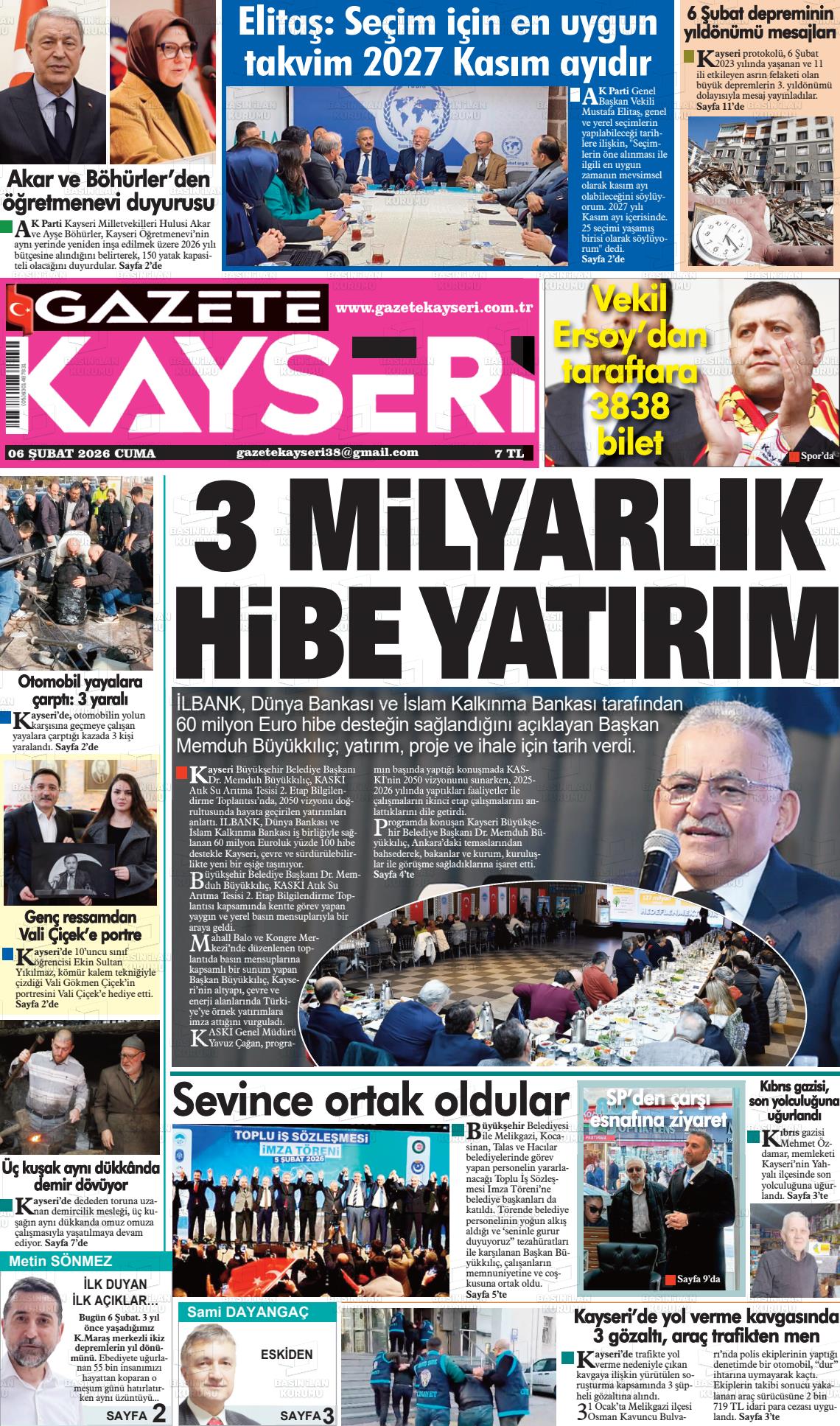 Kayseri Haber 38 06.02.2026