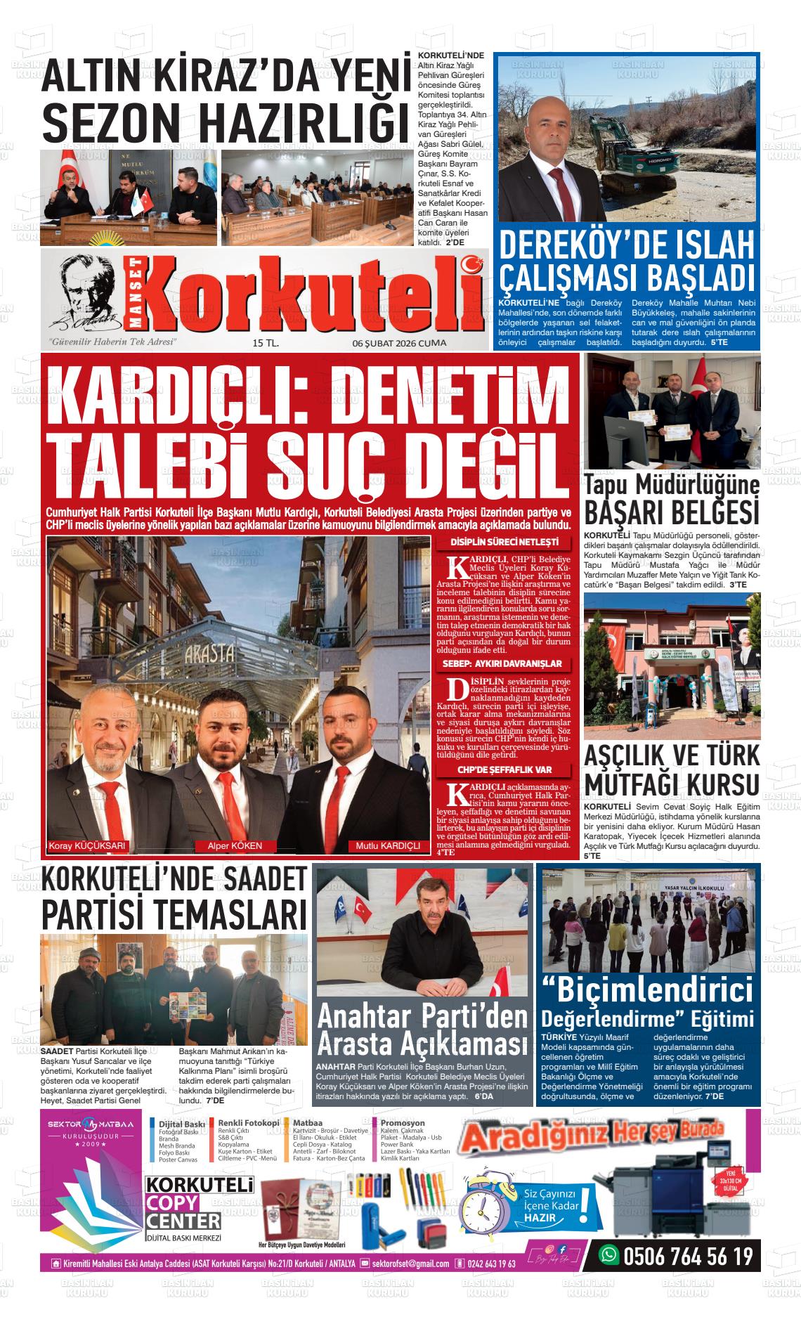 Antalya Korkutelimanset 06.02.2026