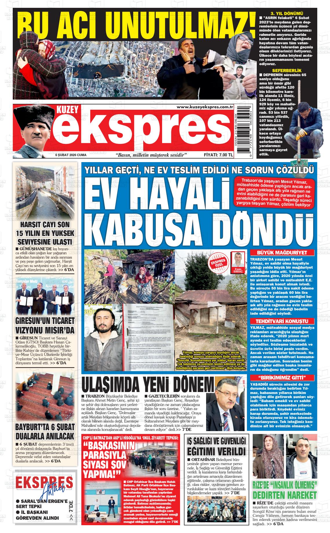 Trabzon Kuzeyekspres 06.02.2026