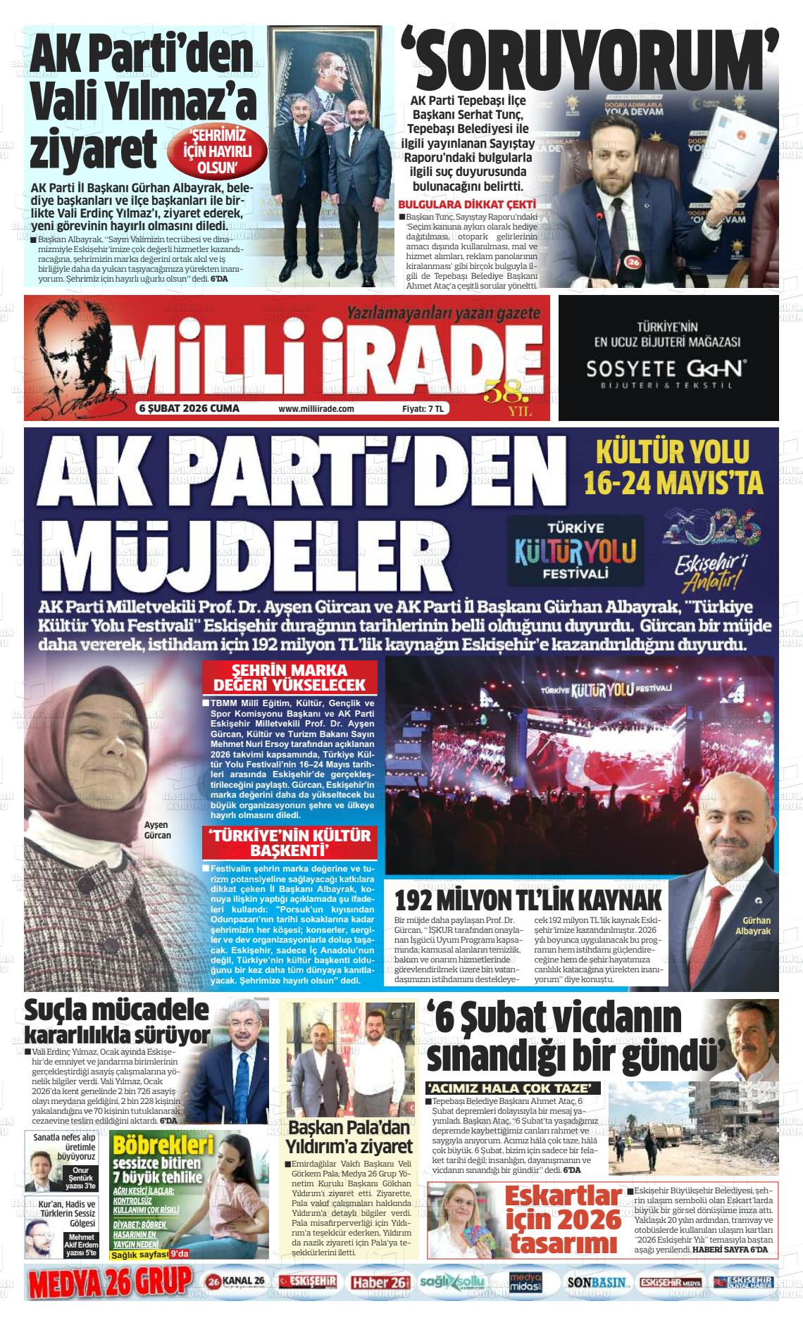 Konya Milliirade 06.02.2026