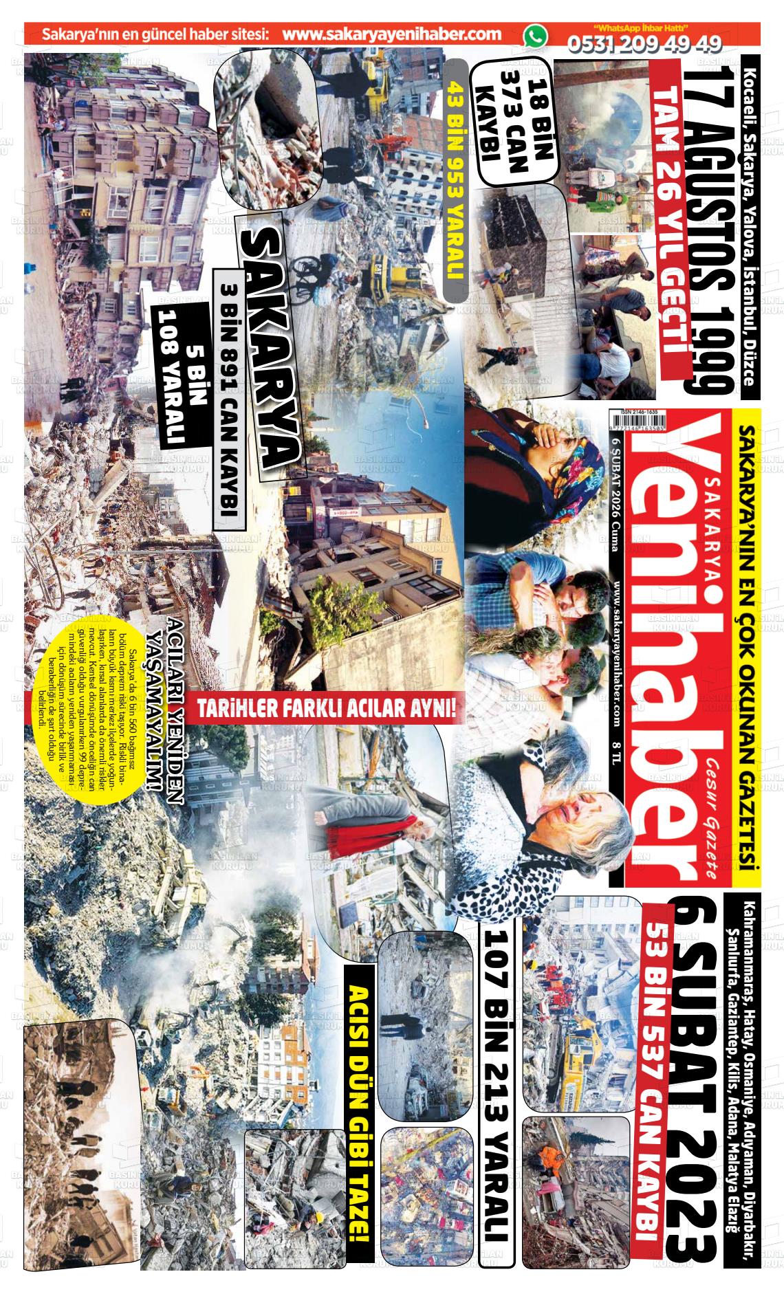 Sakarya Yenihaber 06.02.2026