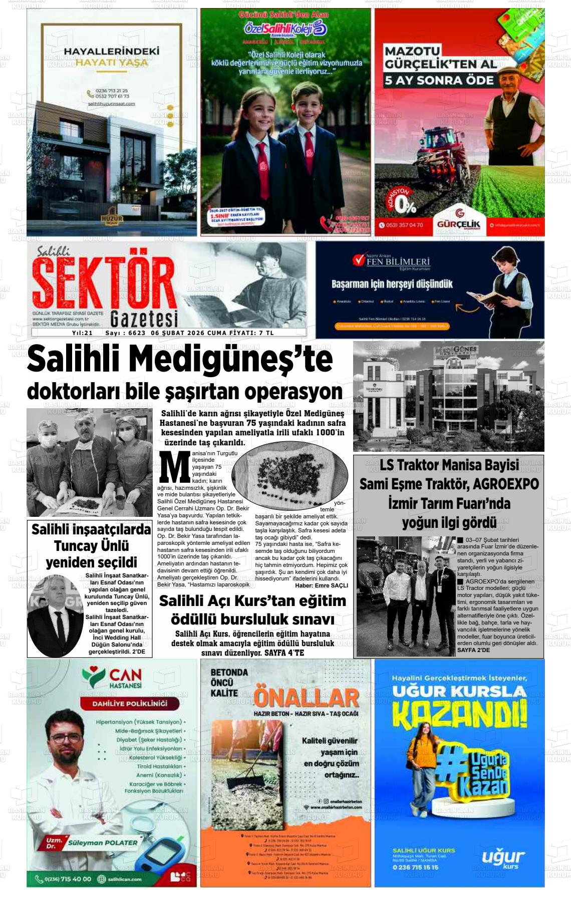 Manisa Salihlisektor 06.02.2026