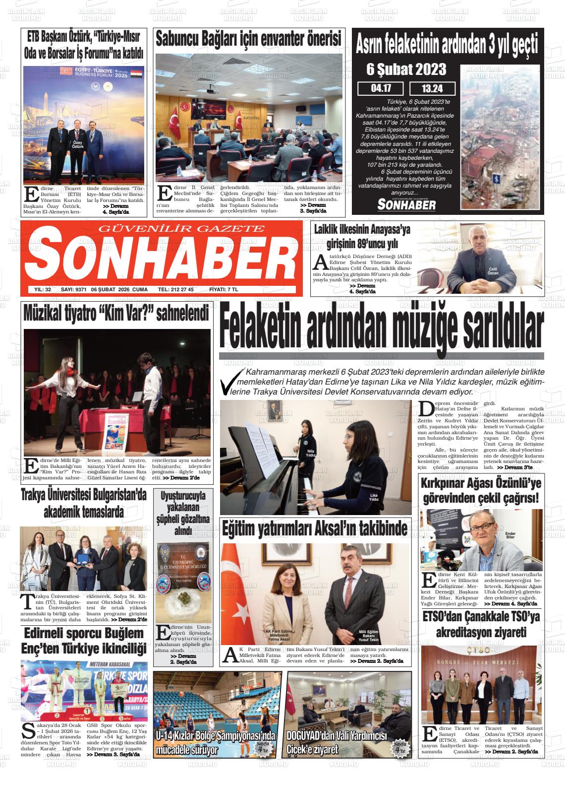 Eskisehir Sonhaber 06.02.2026