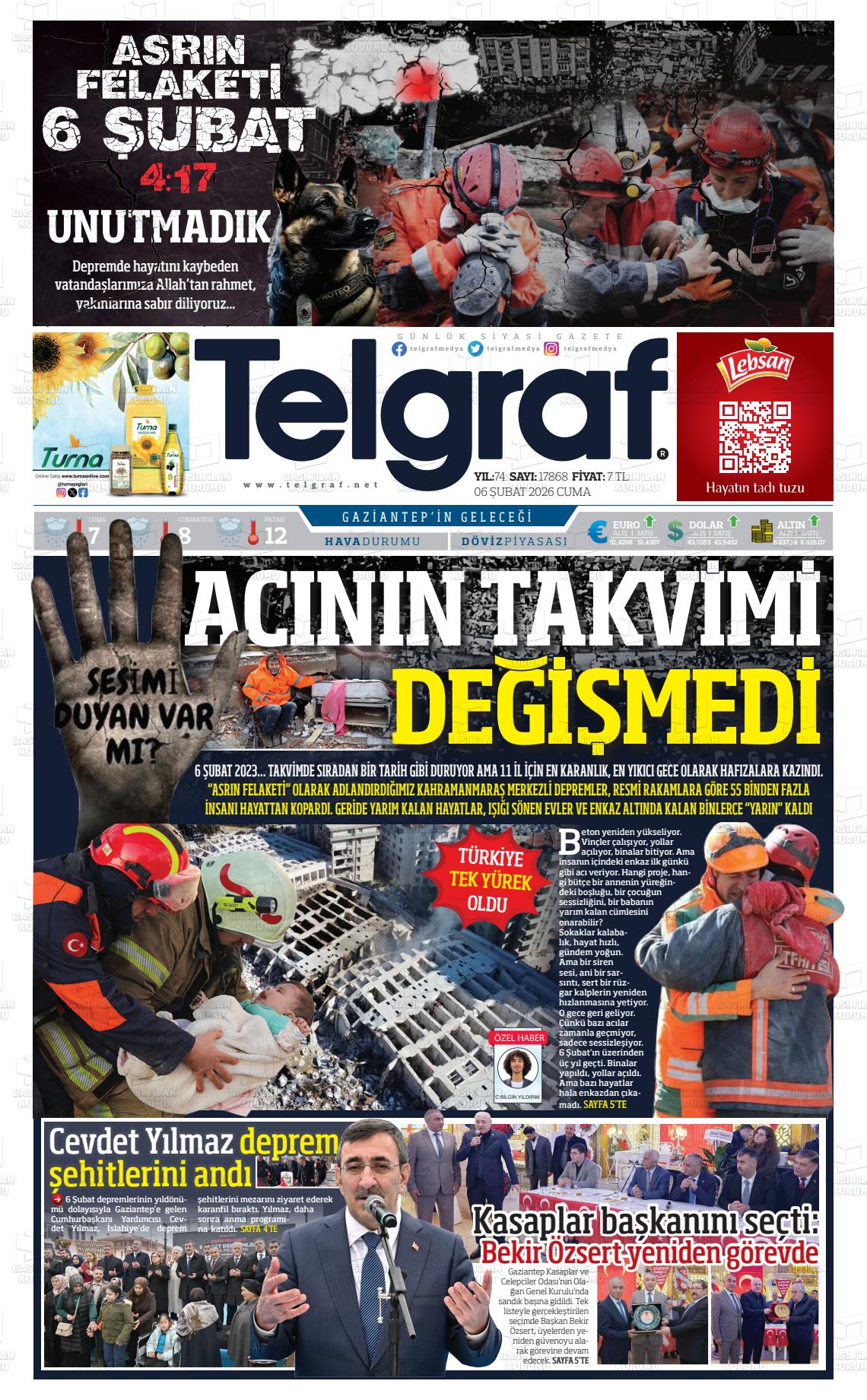 Gaziantep Telgraf 06.02.2026