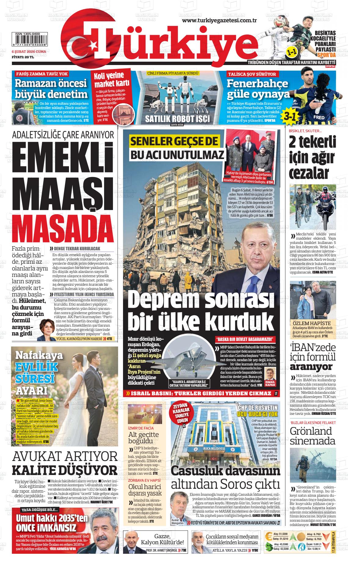 Türkiye Gazetesi 06.02.2026