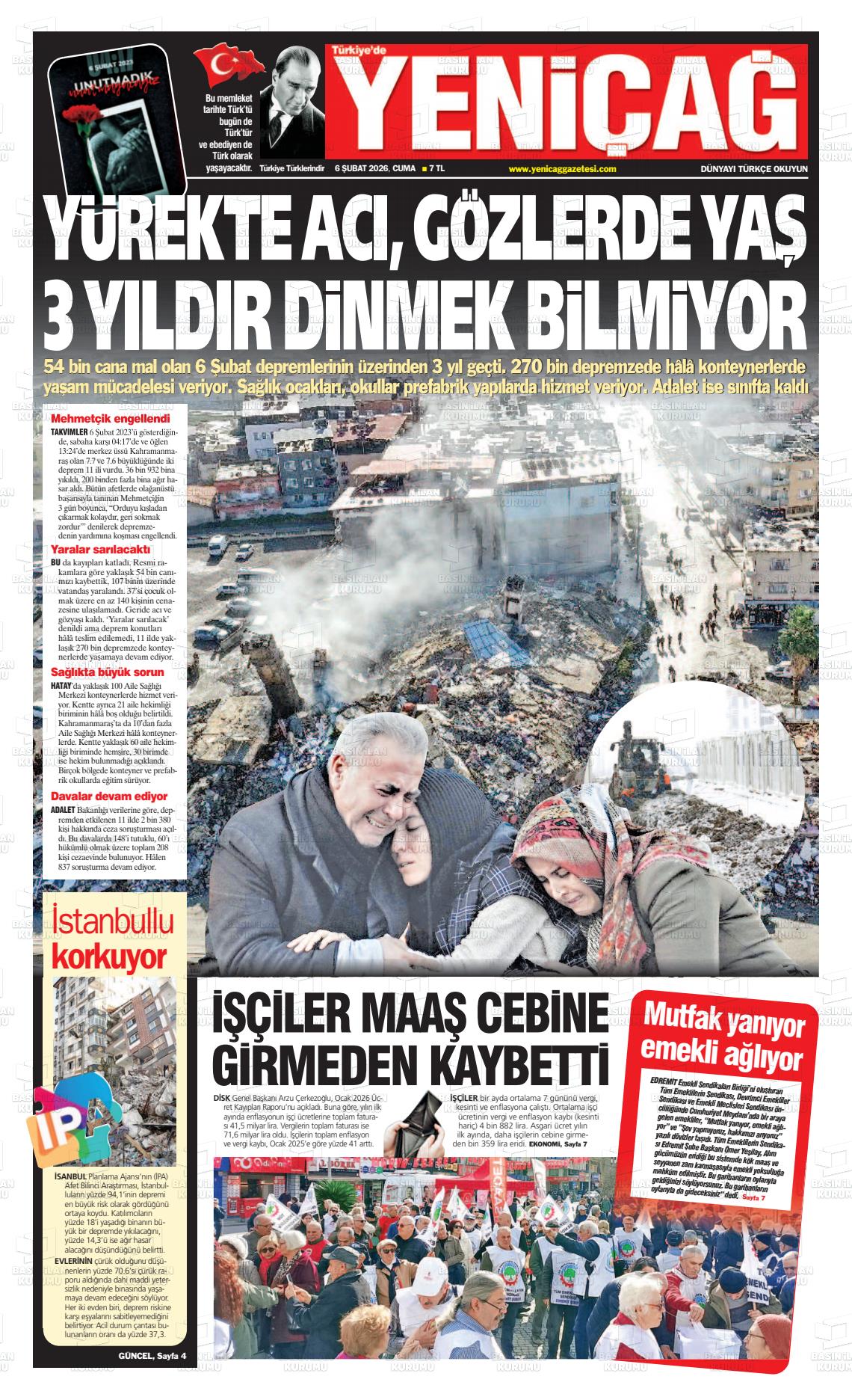 Istanbul Turkiyedeyenicag 06.02.2026