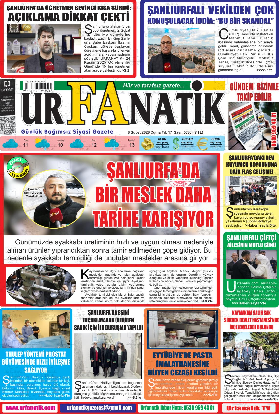 Sanliurfa Urfanatik 06.02.2026