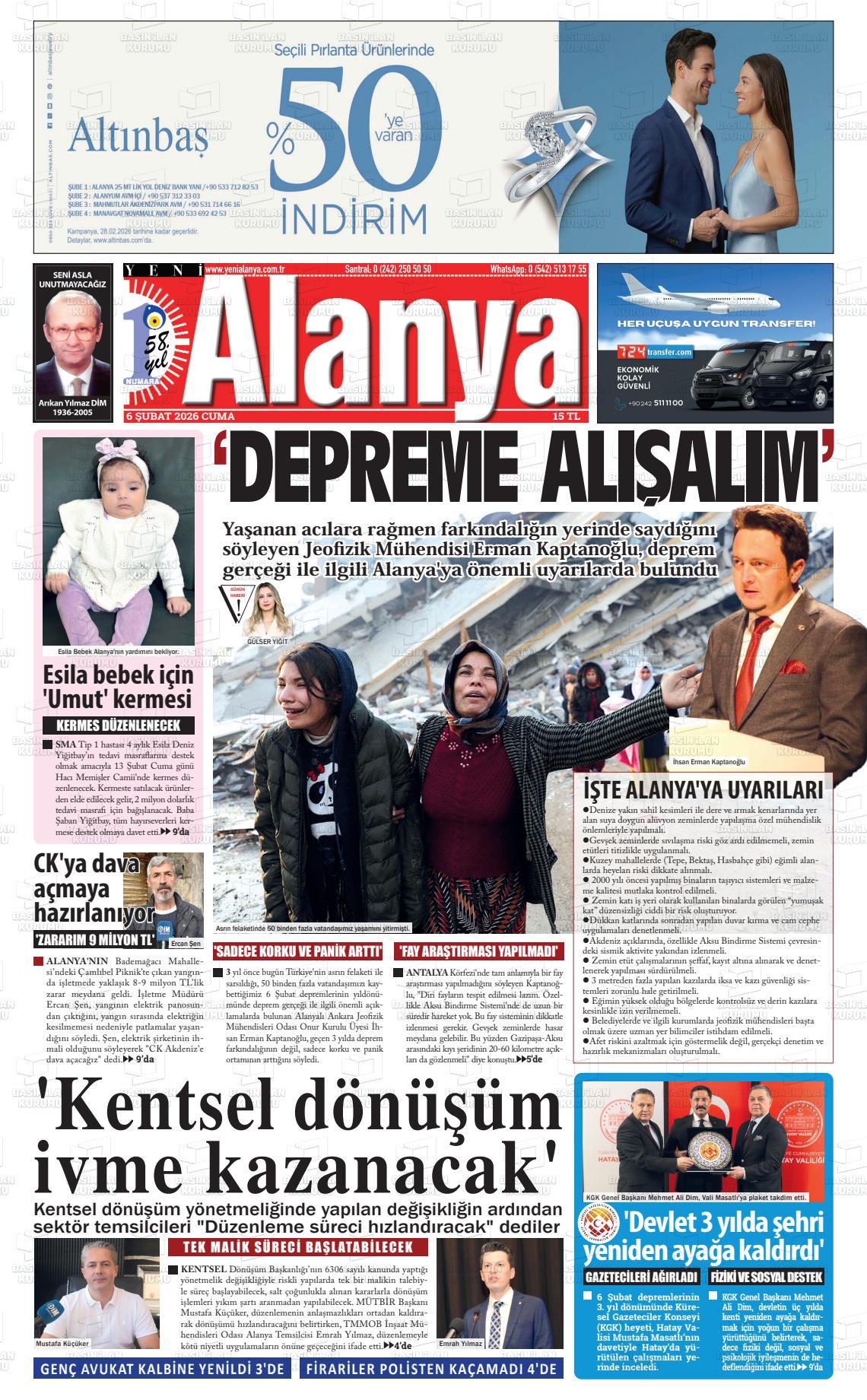 Antalya Yenialanya 06.02.2026